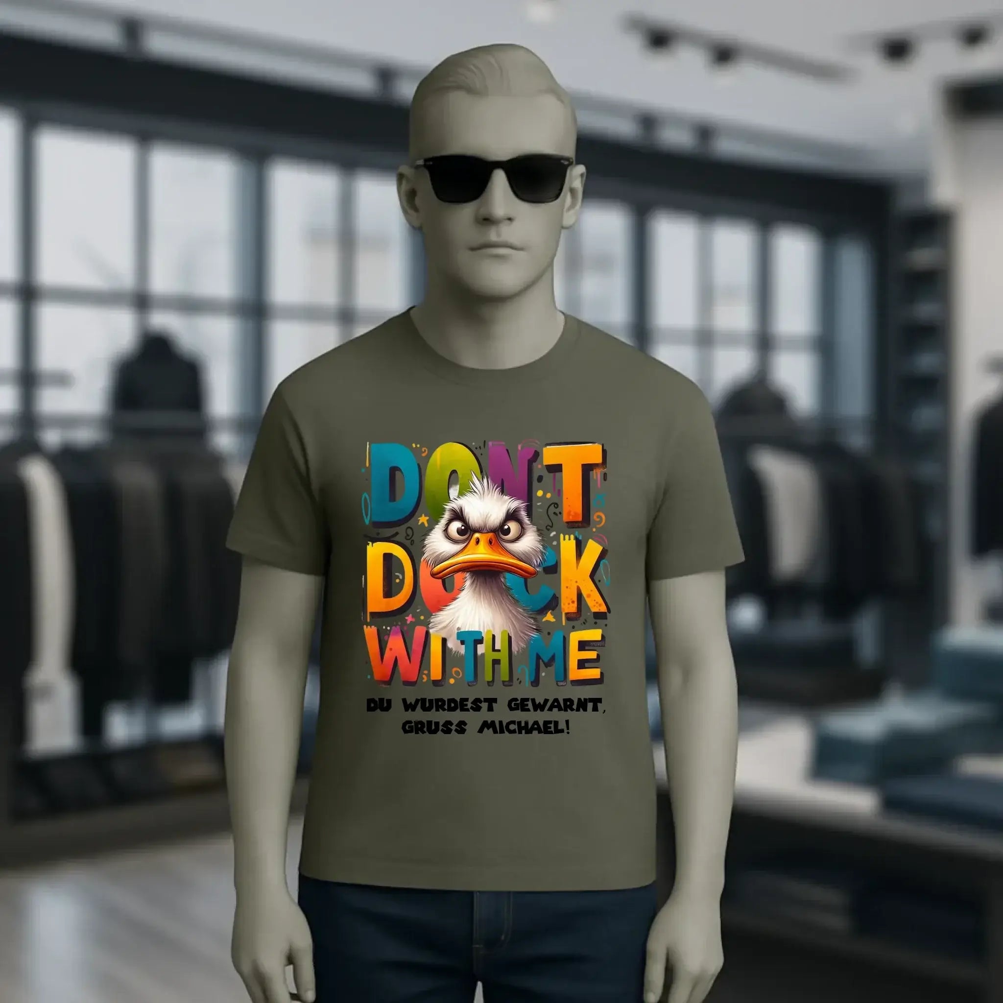 Don´t Duck with me • Ente • Unisex Premium T-Shirt XS-5XL aus Bio-Baumwolle für Damen & Herren • Exklusivdesign • personalisiert