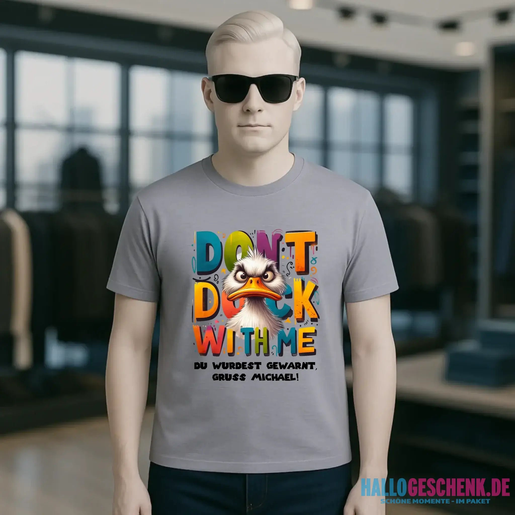 Don´t Duck with me • Ente • Unisex Premium T-Shirt XS-5XL aus Bio-Baumwolle für Damen & Herren • Exklusivdesign • personalisiert