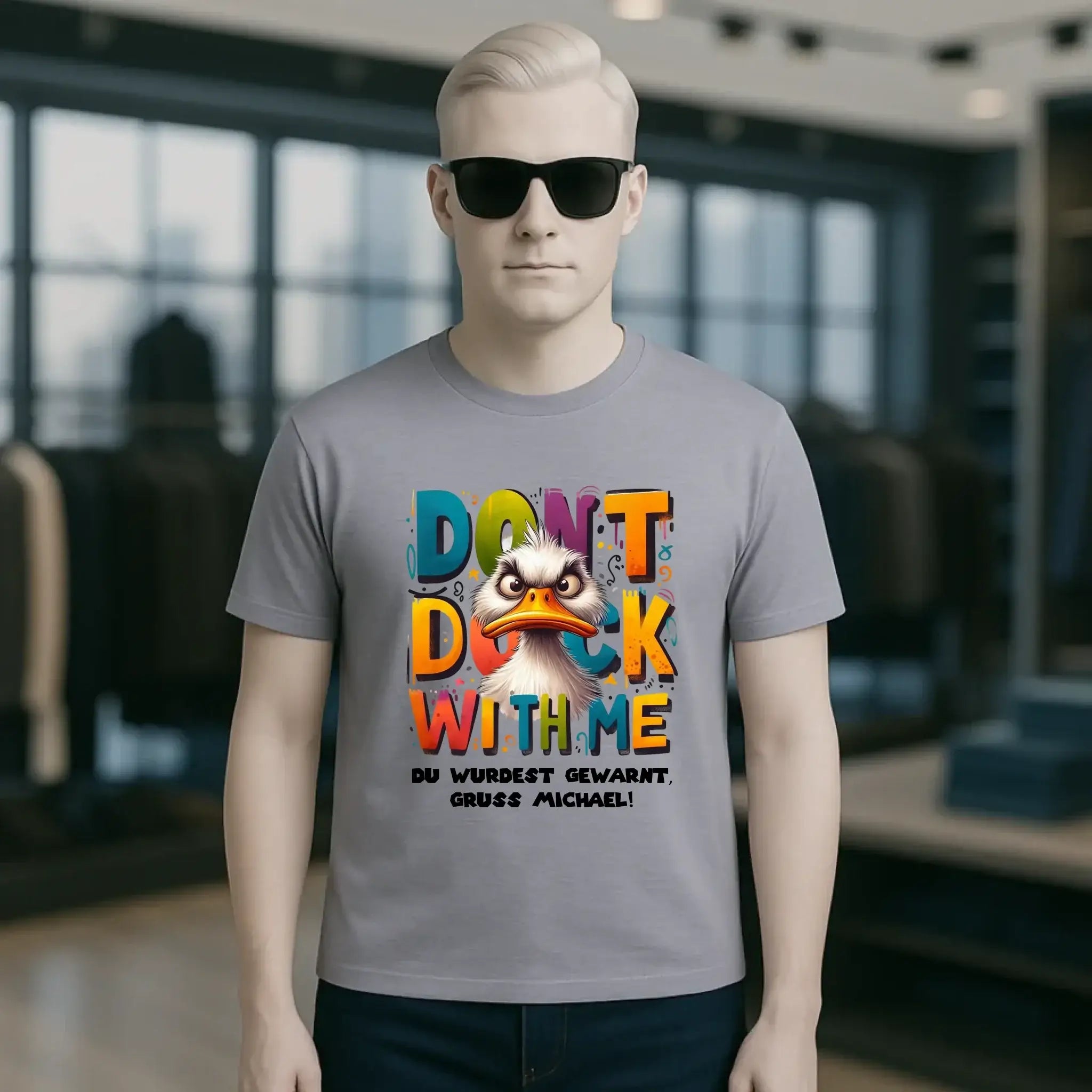 Don´t Duck with me • Ente • Unisex Premium T-Shirt XS-5XL aus Bio-Baumwolle für Damen & Herren • Exklusivdesign • personalisiert