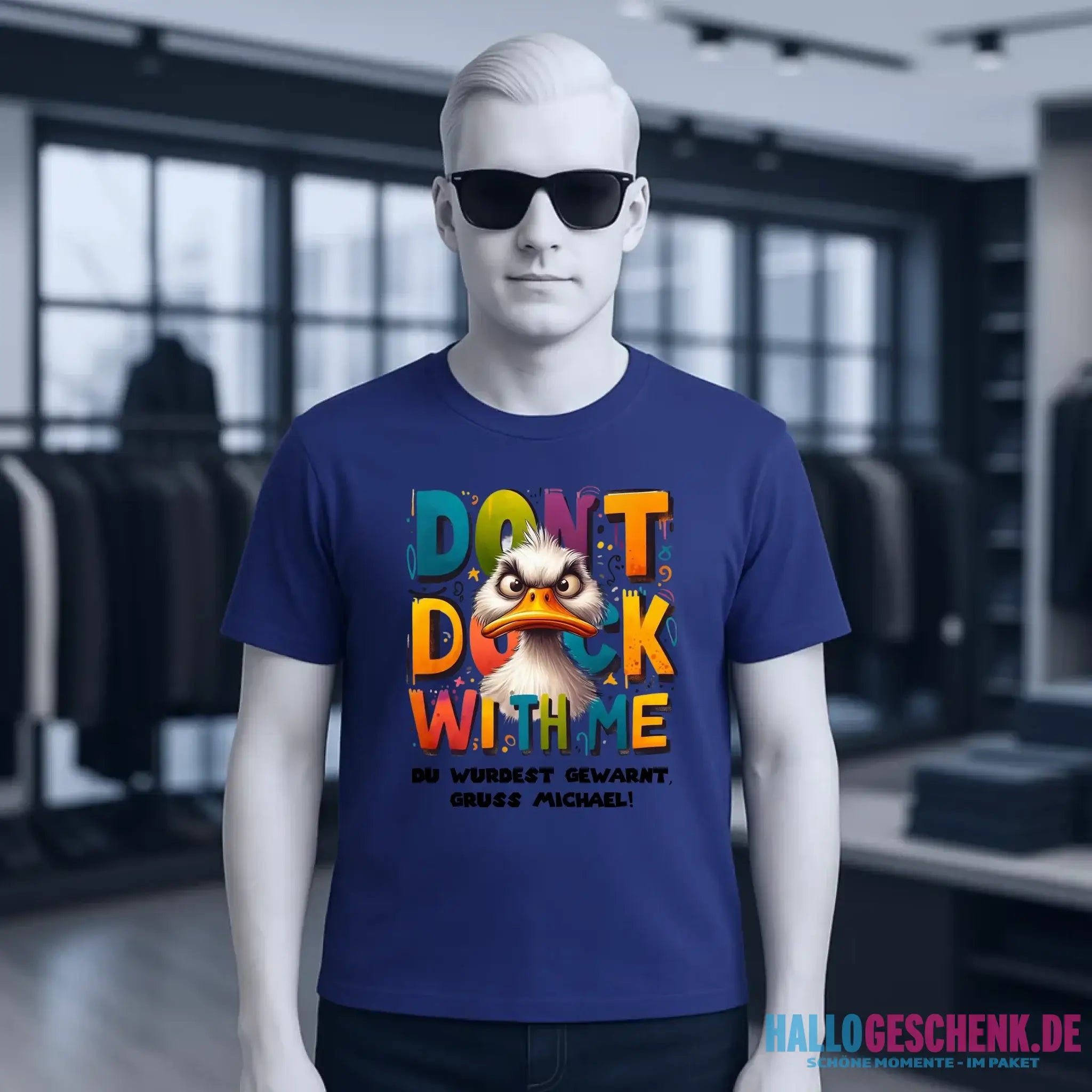 Don´t Duck with me • Ente • Unisex Premium T-Shirt XS-5XL aus Bio-Baumwolle für Damen & Herren • Exklusivdesign • personalisiert