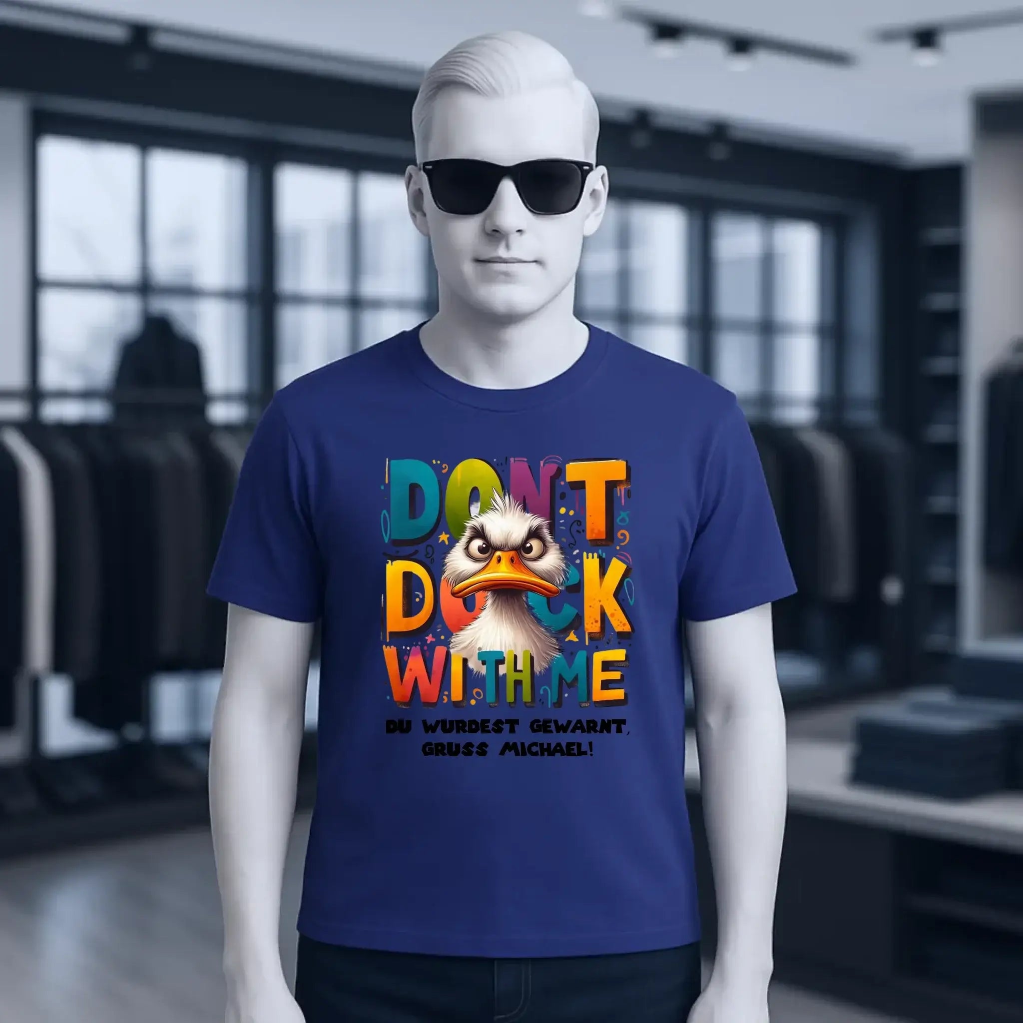 Don´t Duck with me • Ente • Unisex Premium T-Shirt XS-5XL aus Bio-Baumwolle für Damen & Herren • Exklusivdesign • personalisiert