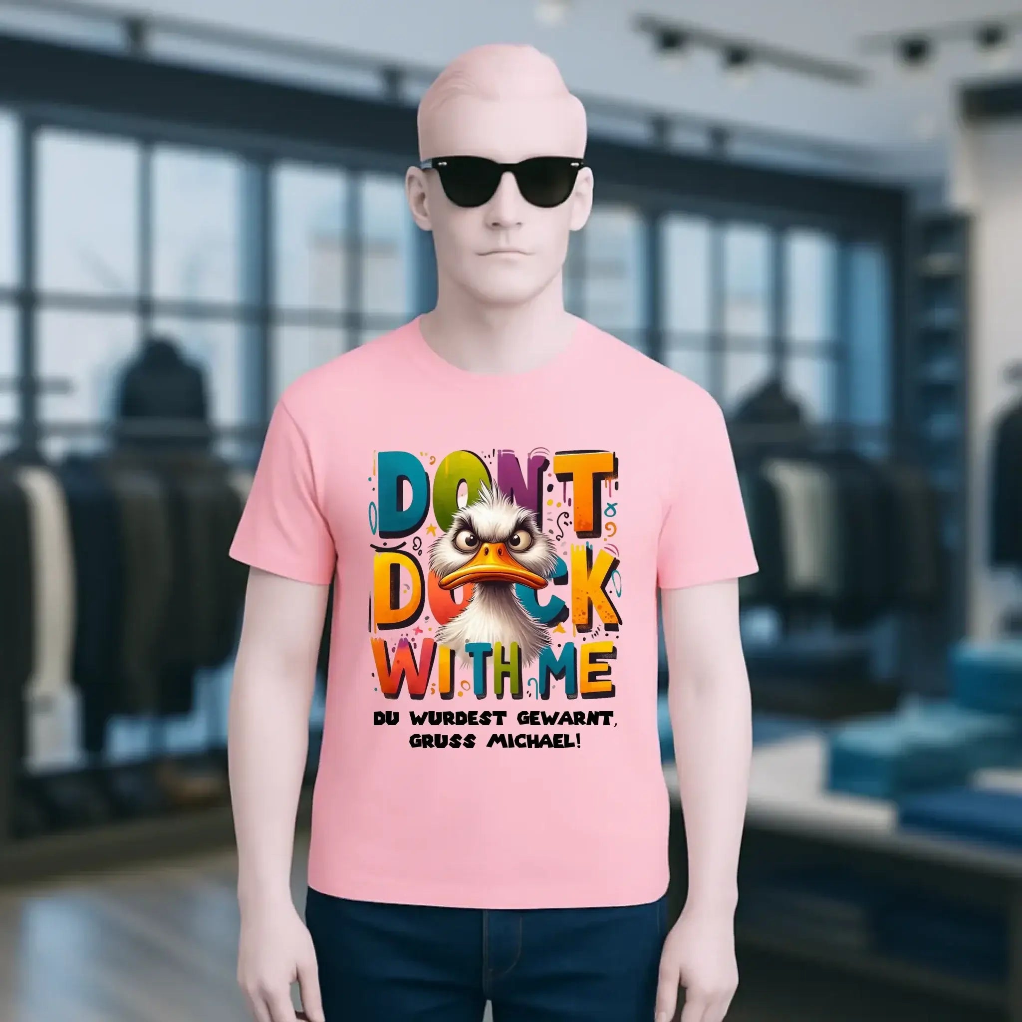 Don´t Duck with me • Ente • Unisex Premium T-Shirt XS-5XL aus Bio-Baumwolle für Damen & Herren • Exklusivdesign • personalisiert