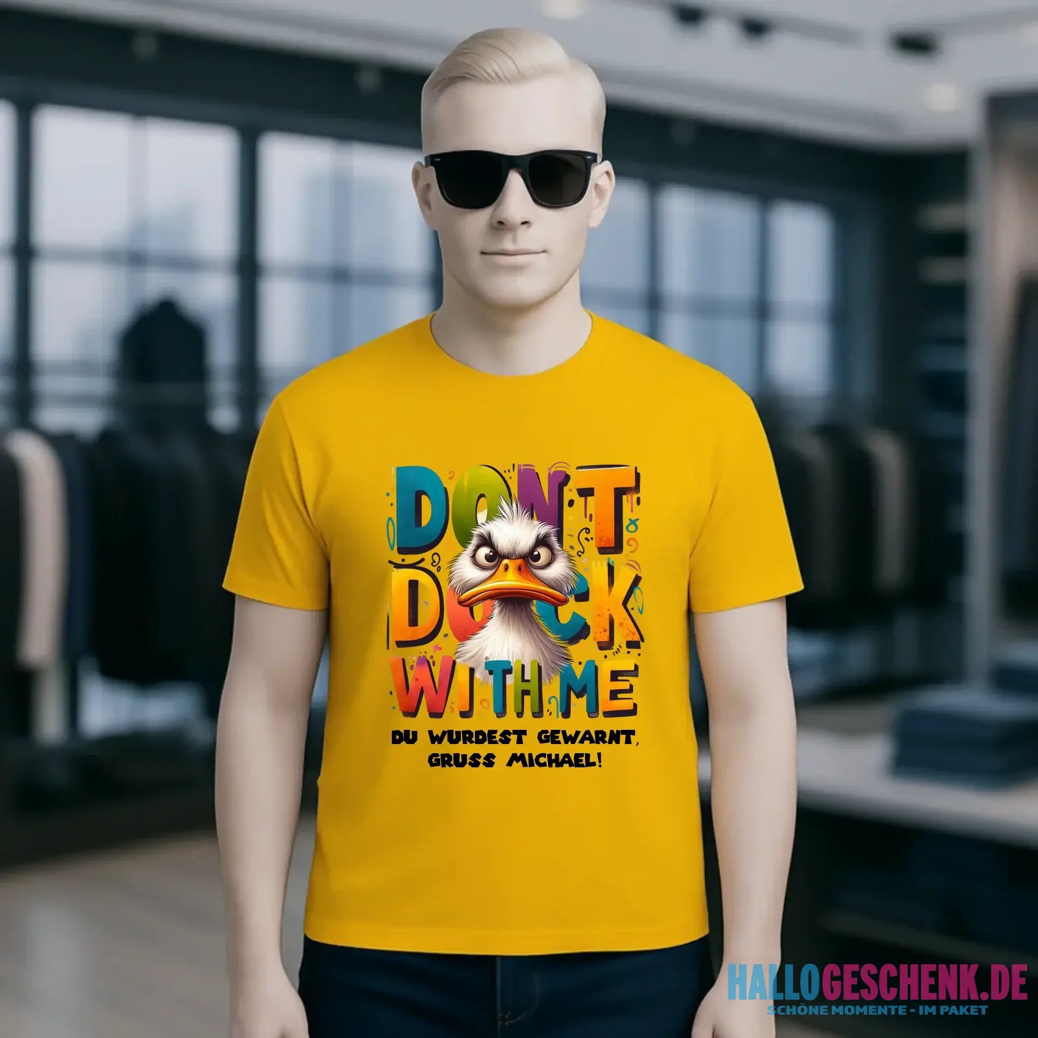 Don´t Duck with me • Ente • Unisex Premium T-Shirt XS-5XL aus Bio-Baumwolle für Damen & Herren • Exklusivdesign • personalisiert