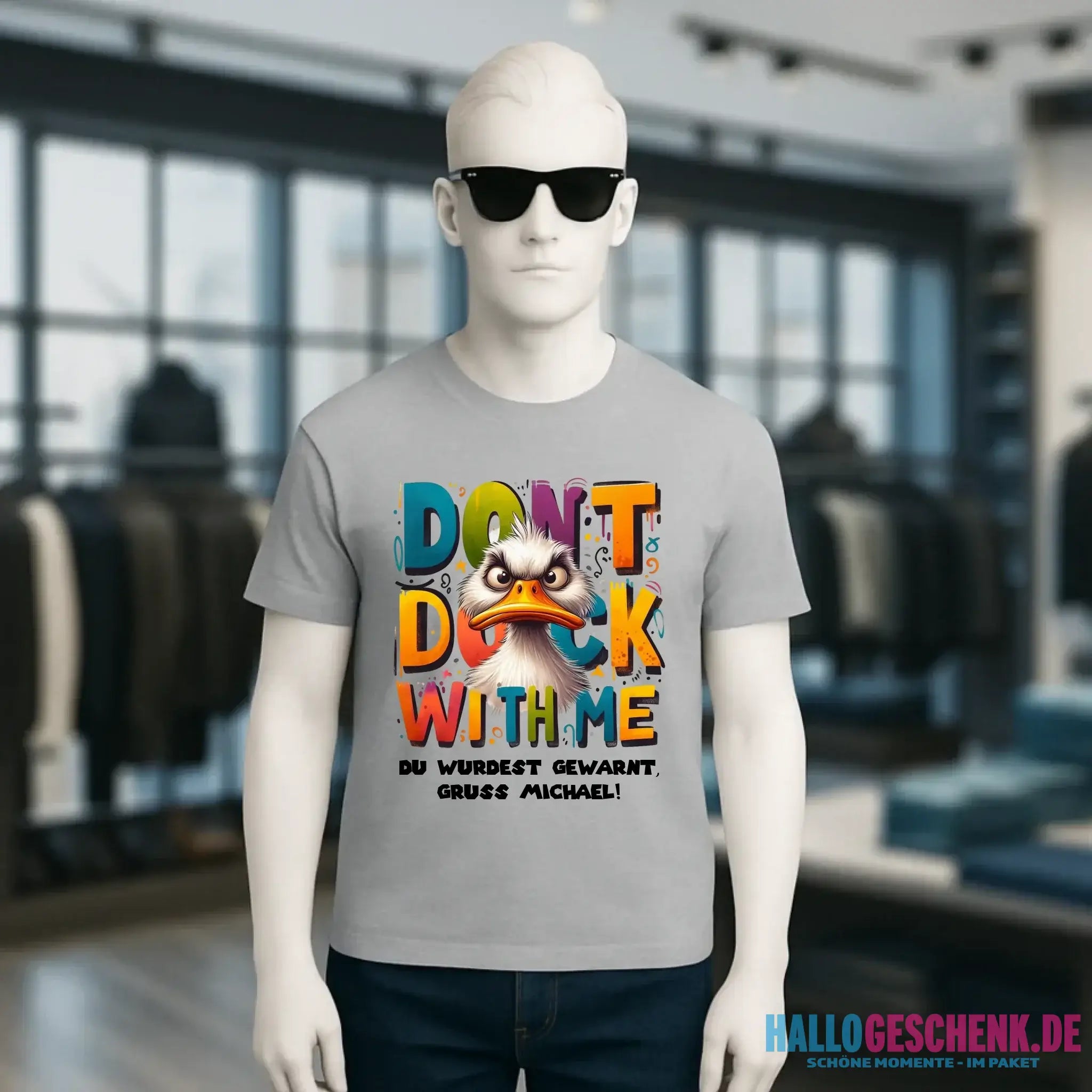 Don´t Duck with me • Ente • Unisex Premium T-Shirt XS-5XL aus Bio-Baumwolle für Damen & Herren • Exklusivdesign • personalisiert