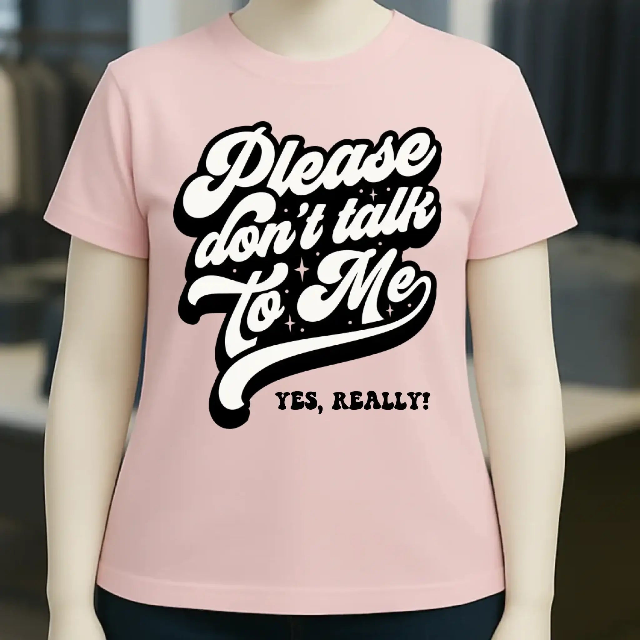 Don´t talk to me • Ladies Premium T-Shirt XS-2XL aus Bio-Baumwolle für Damen • Exklusivdesign • personalisiert