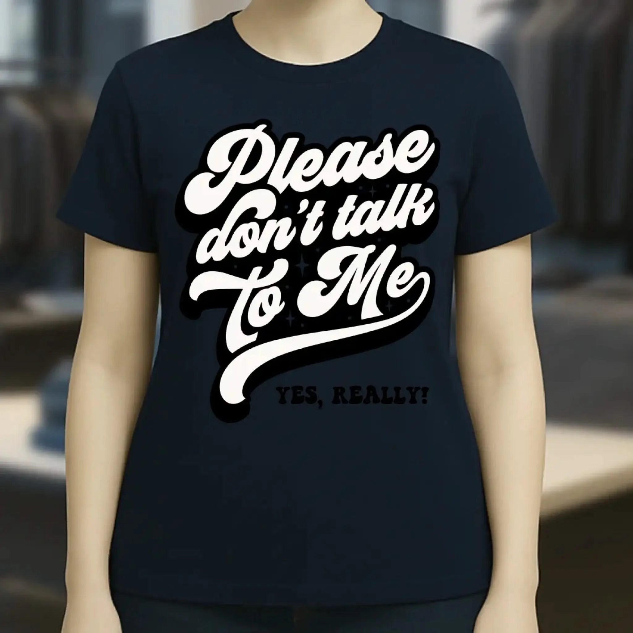 Don´t talk to me • Ladies Premium T-Shirt XS-2XL aus Bio-Baumwolle für Damen • Exklusivdesign • personalisiert