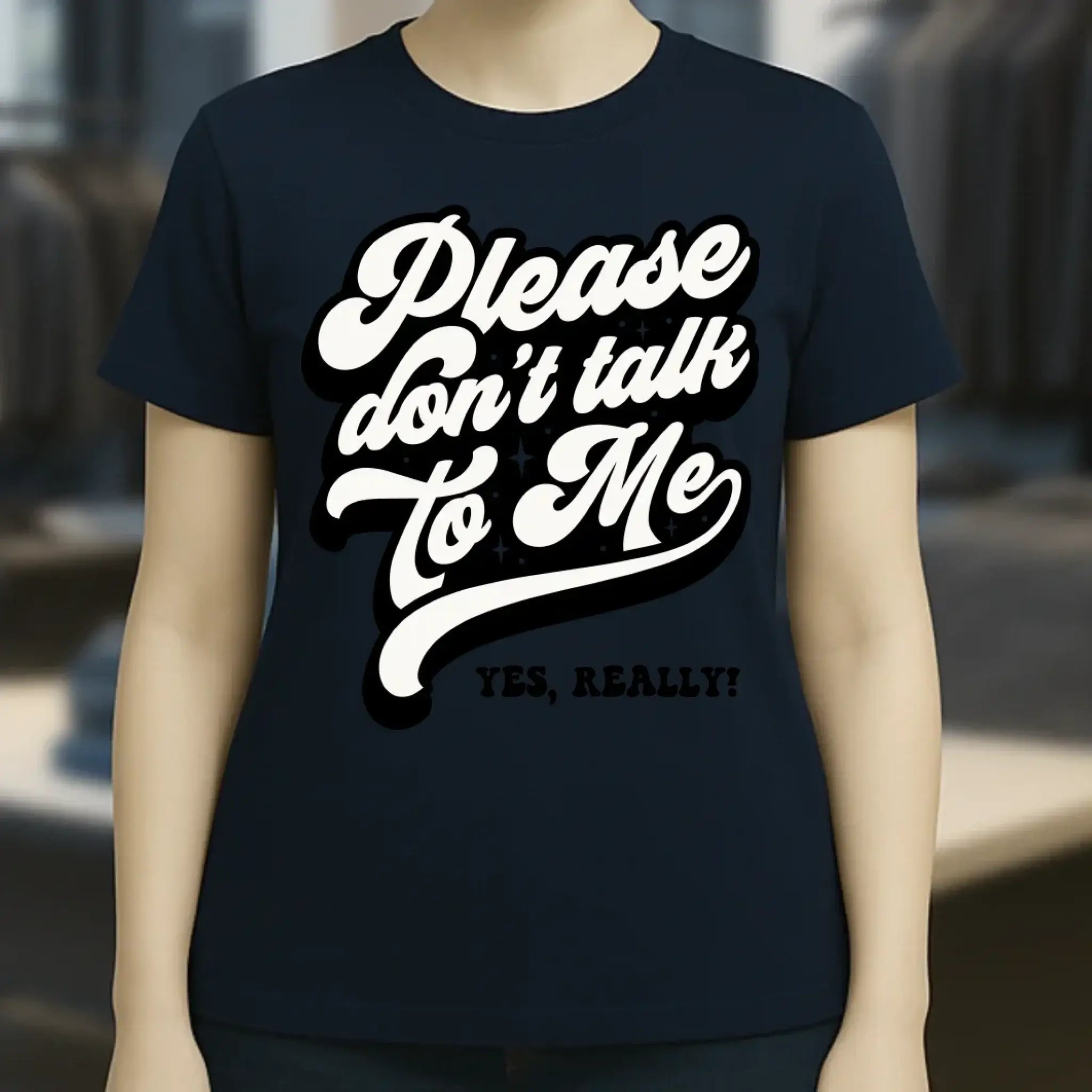 Don´t talk to me • Ladies Premium T-Shirt XS-2XL aus Bio-Baumwolle für Damen • Exklusivdesign • personalisiert