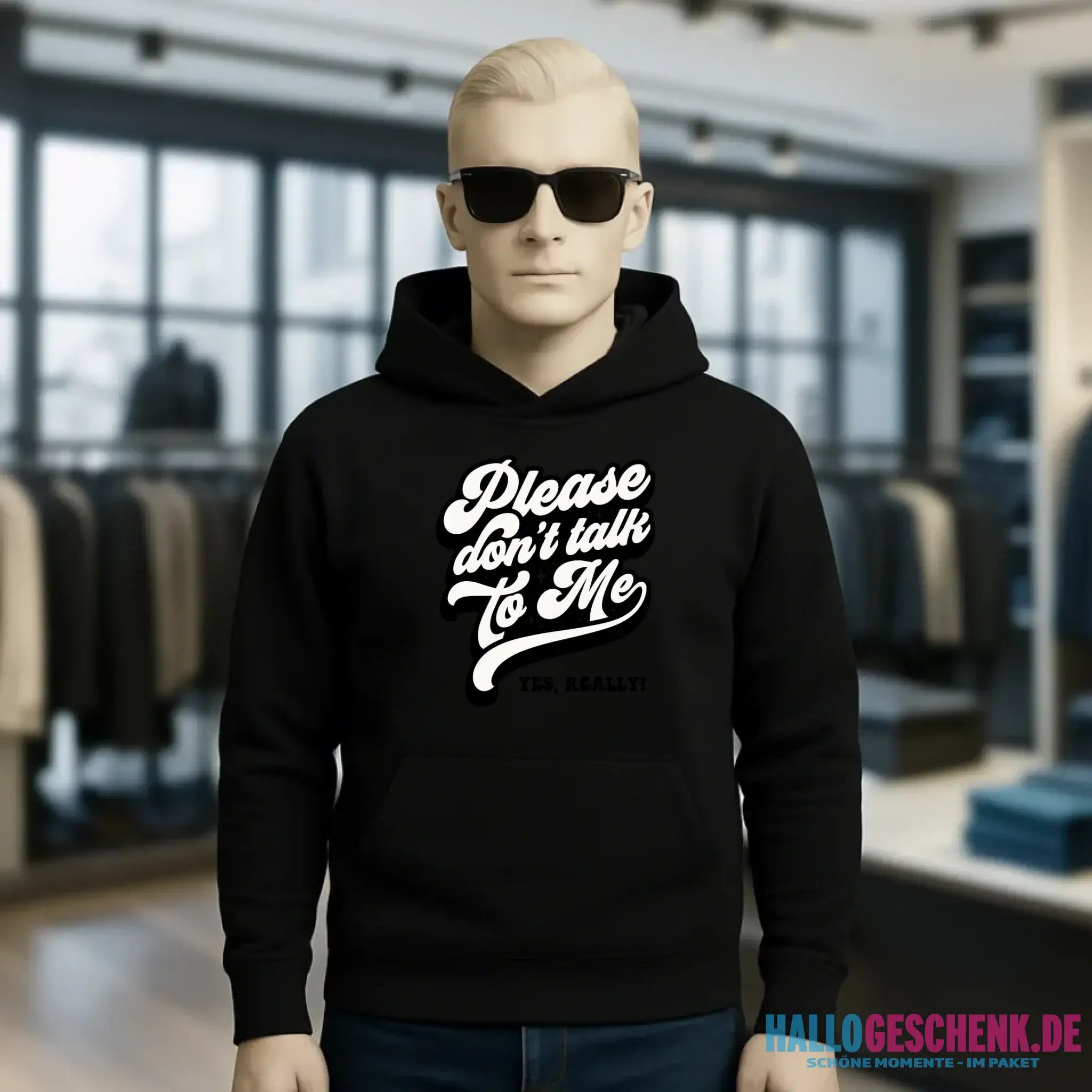 Don´t talk to me • Unisex Premium Hoodie XS-5XL aus Bio-Baumwolle für Damen & Herren • Exklusivdesign • personalisiert