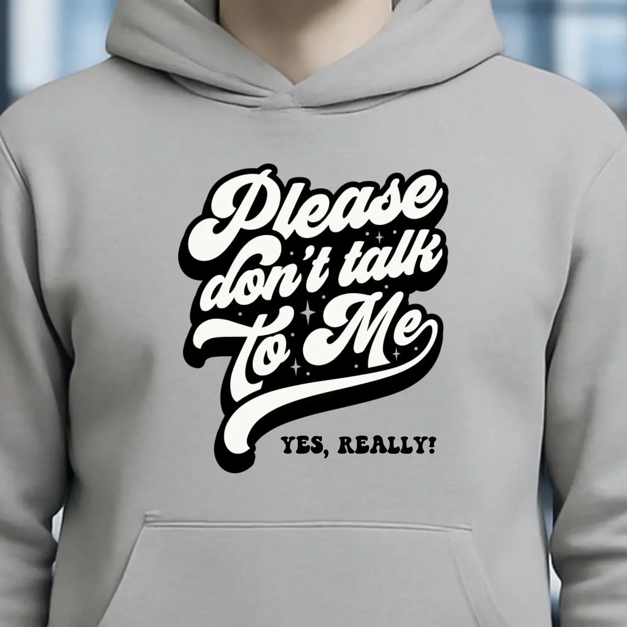 Don´t talk to me • Unisex Premium Hoodie XS-5XL aus Bio-Baumwolle für Damen & Herren • Exklusivdesign • personalisiert