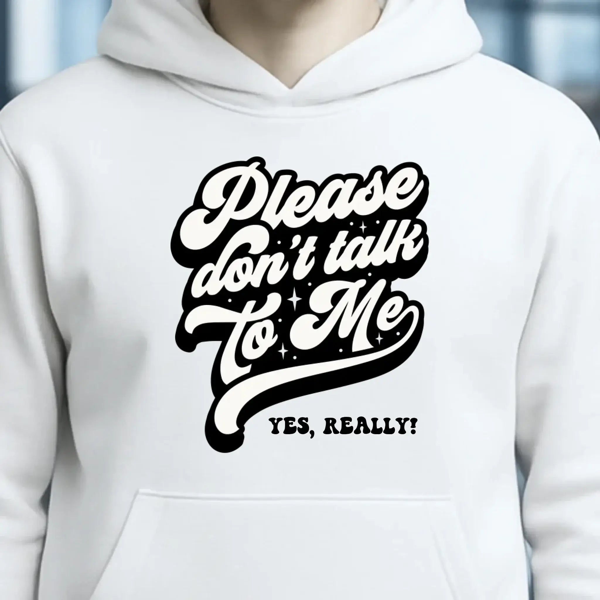 Don´t talk to me • Unisex Premium Hoodie XS-5XL aus Bio-Baumwolle für Damen & Herren • Exklusivdesign • personalisiert