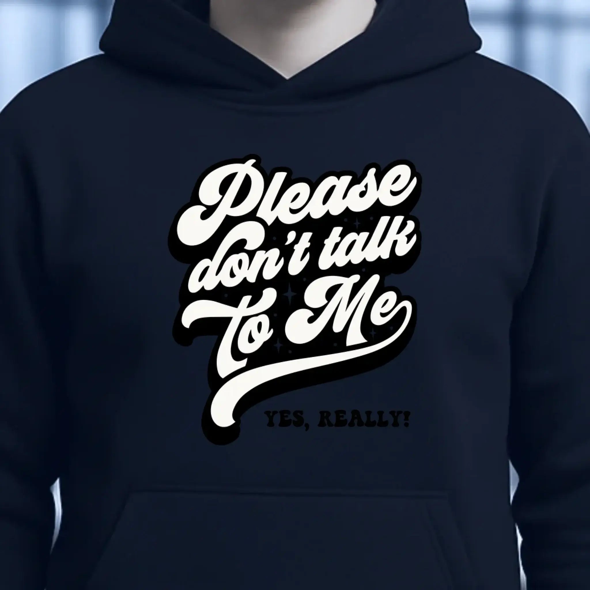 Don´t talk to me • Unisex Premium Hoodie XS-5XL aus Bio-Baumwolle für Damen & Herren • Exklusivdesign • personalisiert
