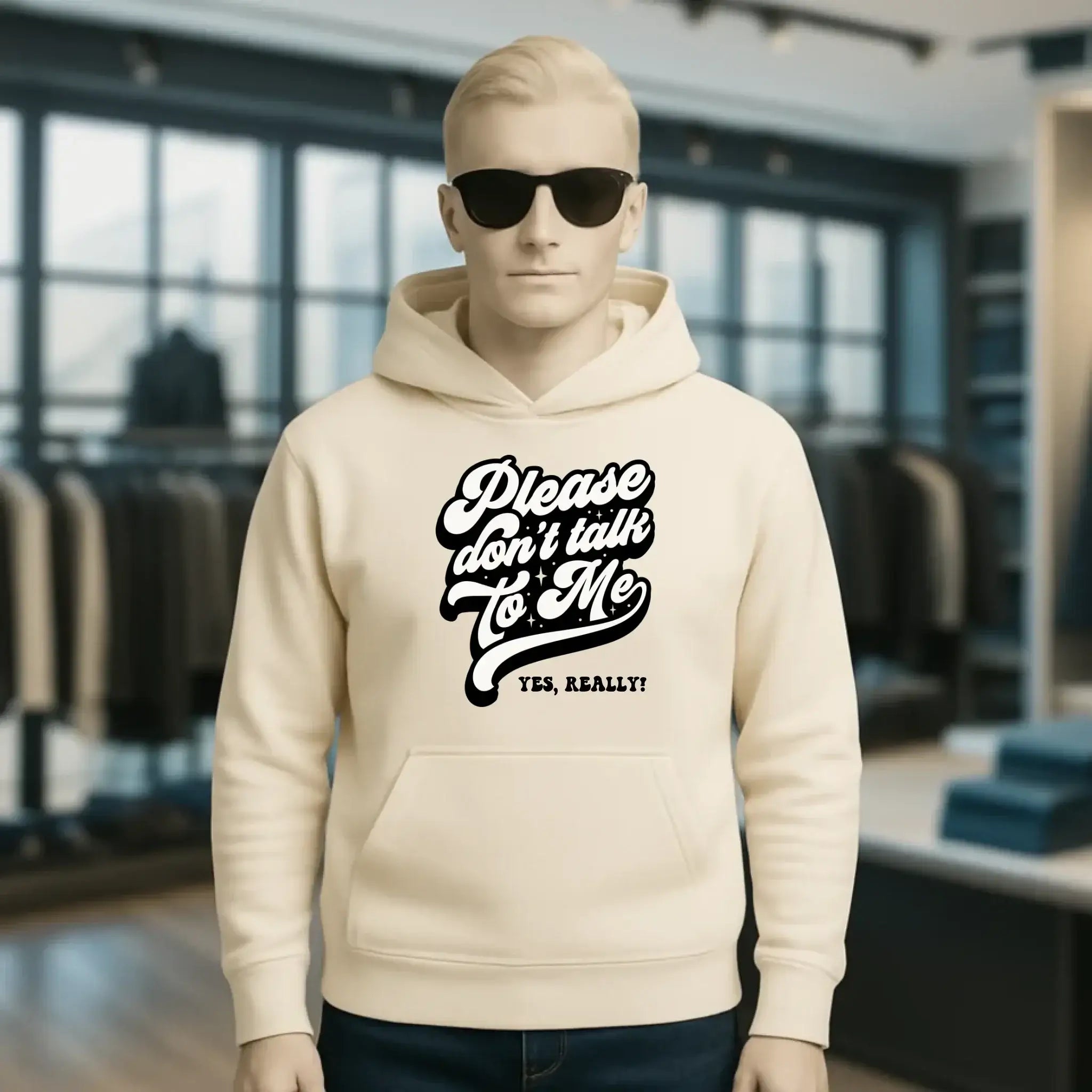 Don´t talk to me • Unisex Premium Hoodie XS-5XL aus Bio-Baumwolle für Damen & Herren • Exklusivdesign • personalisiert