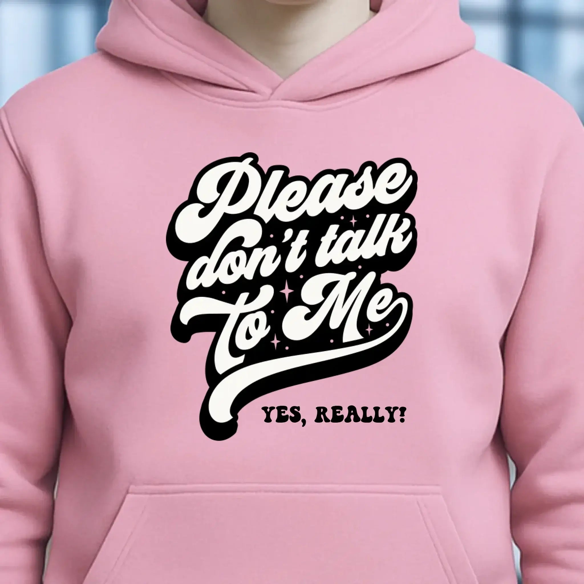 Don´t talk to me • Unisex Premium Hoodie XS-5XL aus Bio-Baumwolle für Damen & Herren • Exklusivdesign • personalisiert
