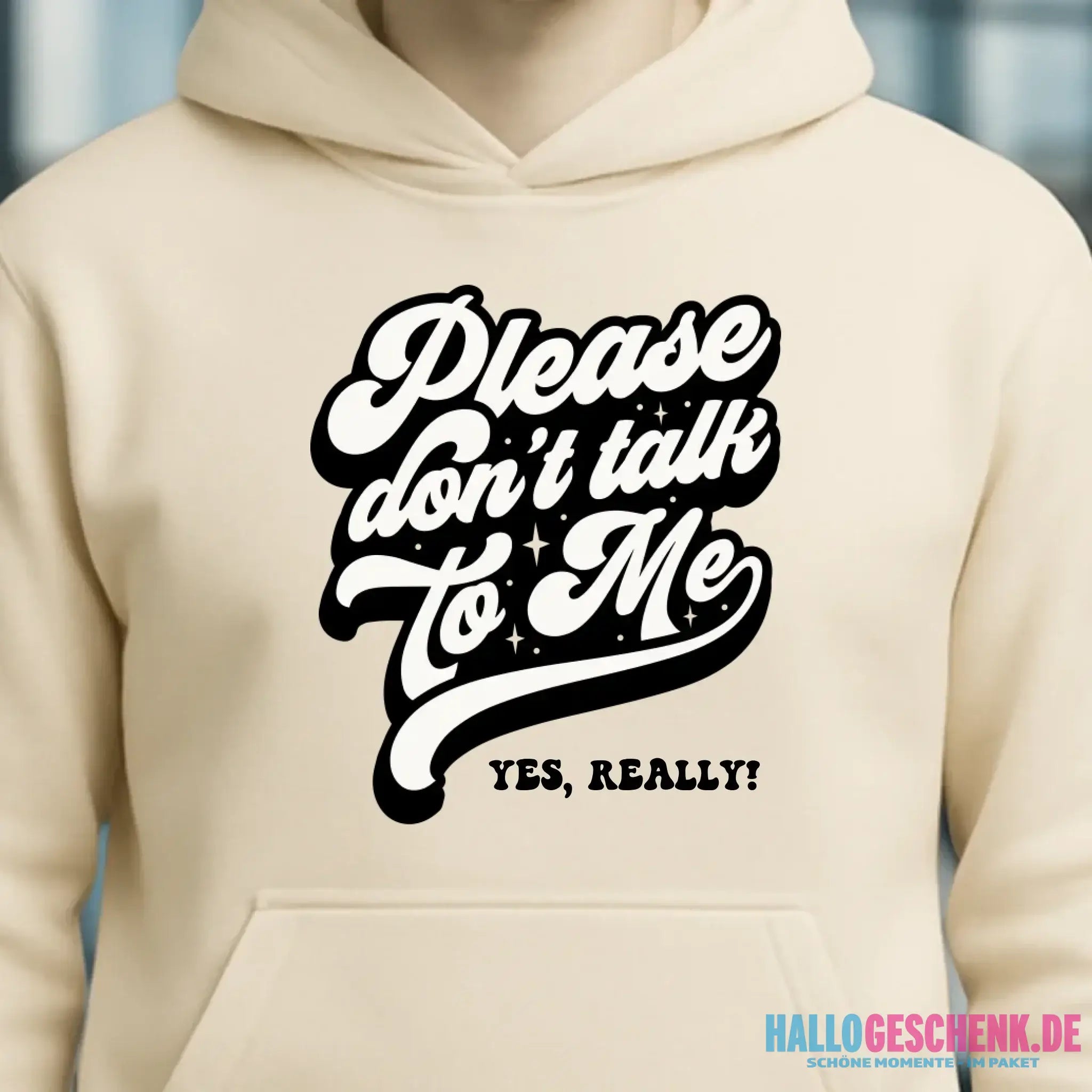 Don´t talk to me • Unisex Premium Hoodie XS-5XL aus Bio-Baumwolle für Damen & Herren • Exklusivdesign • personalisiert