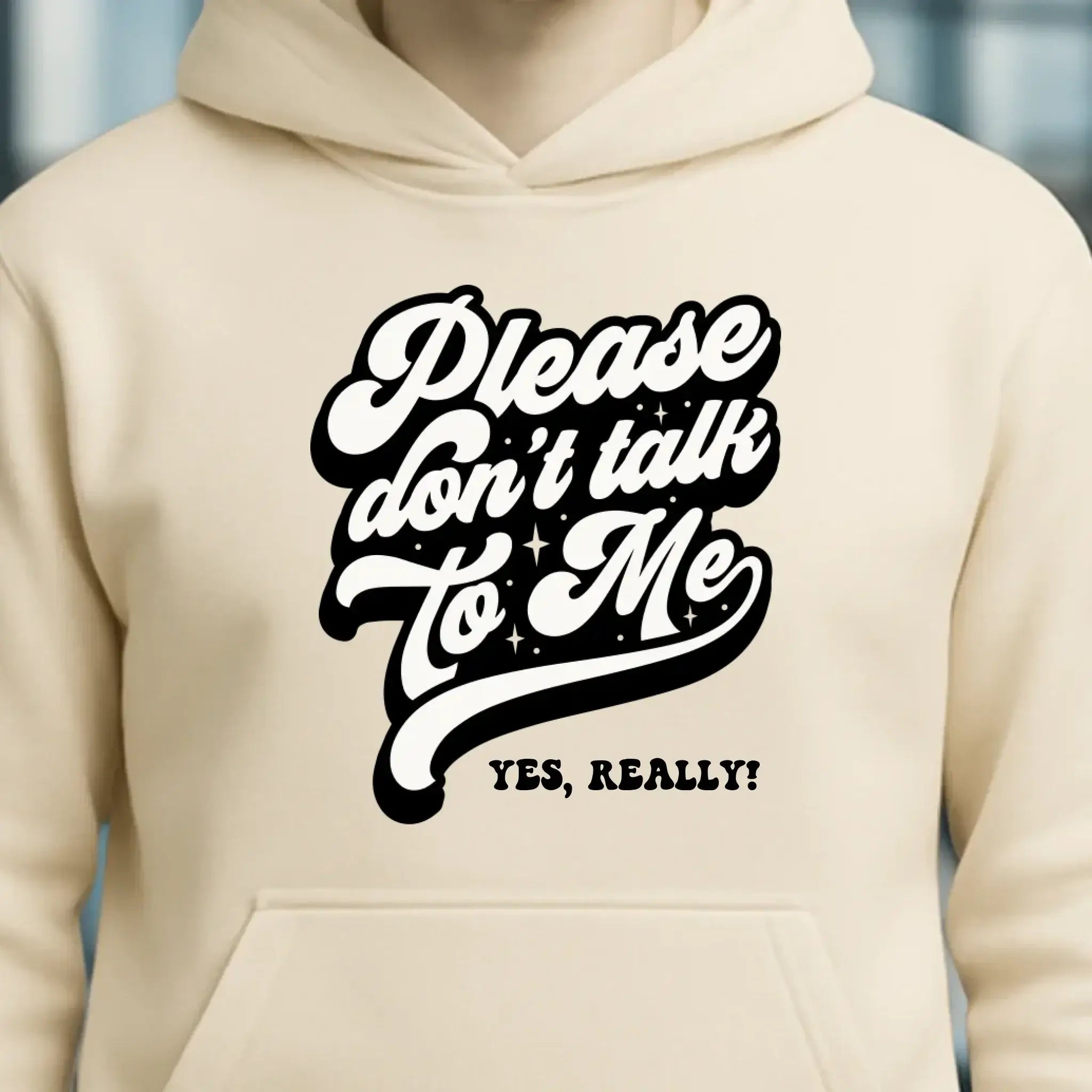 Don´t talk to me • Unisex Premium Hoodie XS-5XL aus Bio-Baumwolle für Damen & Herren • Exklusivdesign • personalisiert