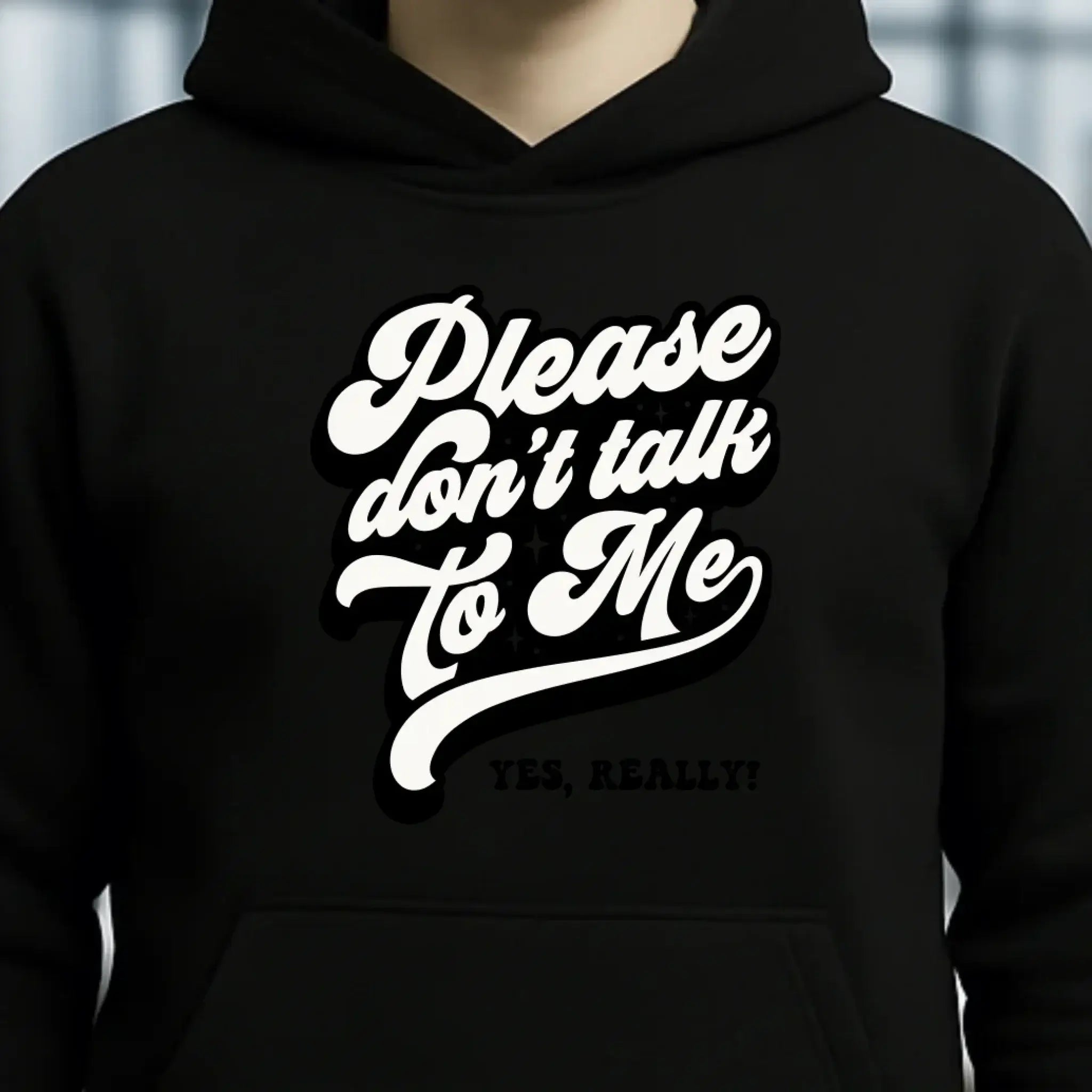 Don´t talk to me • Unisex Premium Hoodie XS-5XL aus Bio-Baumwolle für Damen & Herren • Exklusivdesign • personalisiert