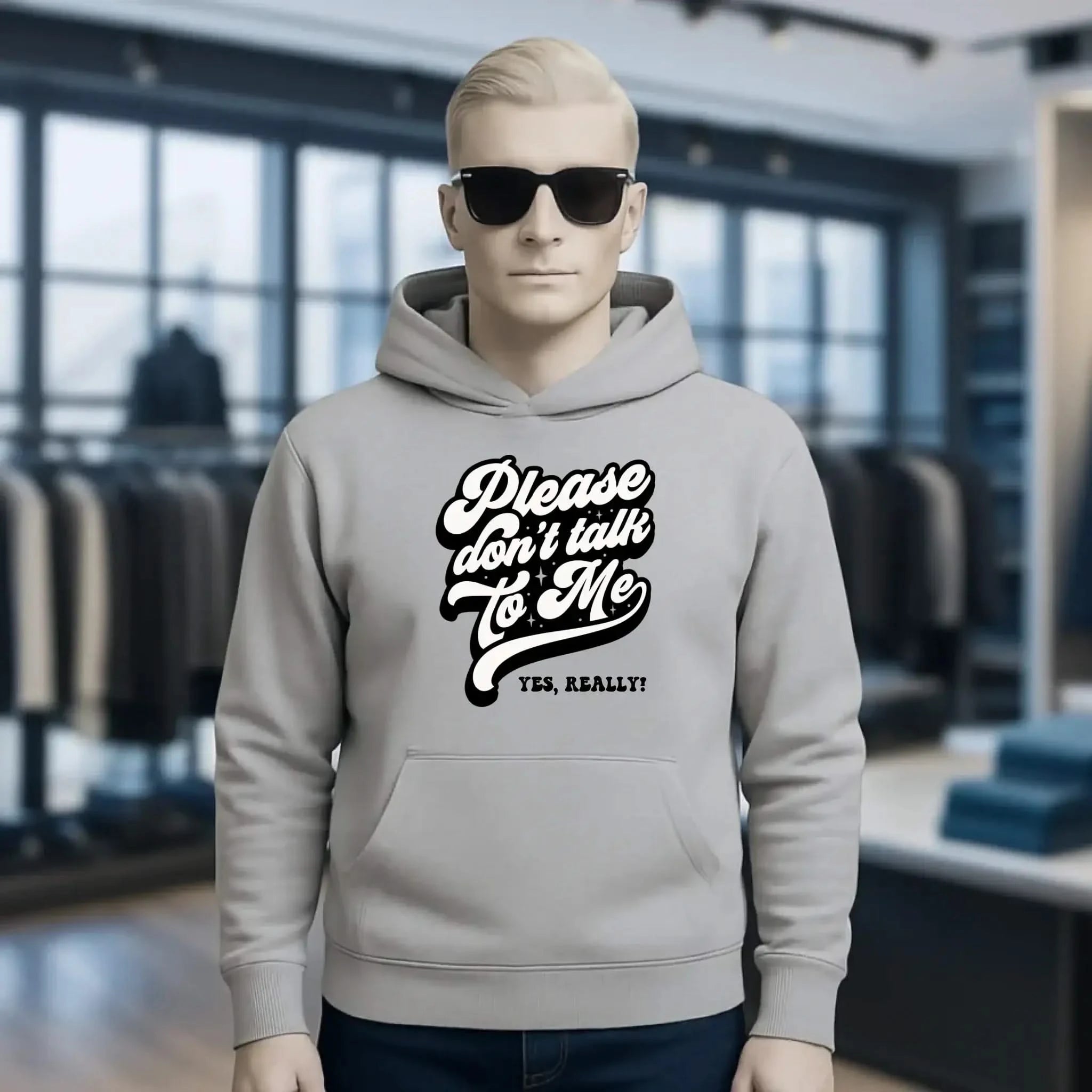 Don´t talk to me • Unisex Premium Hoodie XS-5XL aus Bio-Baumwolle für Damen & Herren • Exklusivdesign • personalisiert