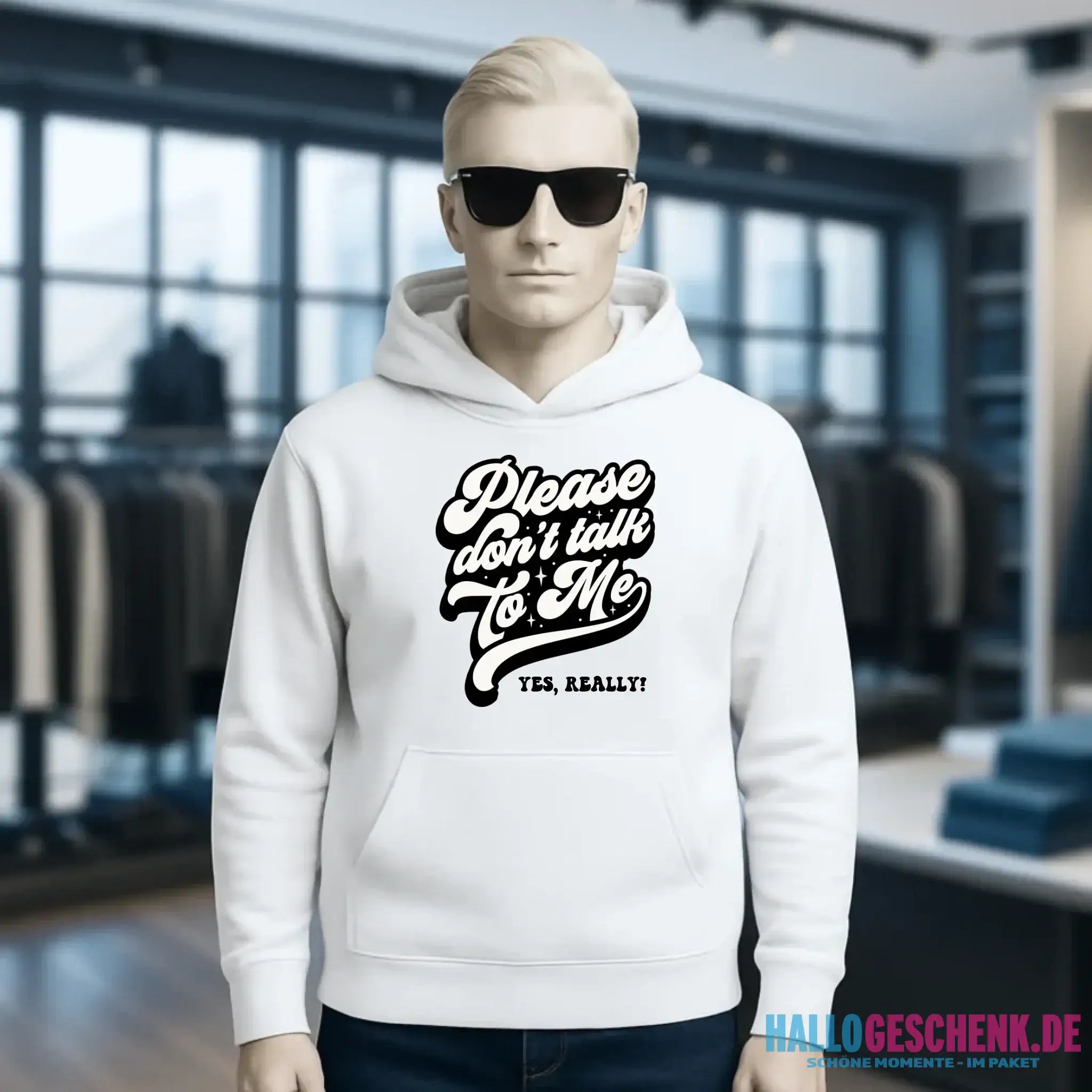 Don´t talk to me • Unisex Premium Hoodie XS-5XL aus Bio-Baumwolle für Damen & Herren • Exklusivdesign • personalisiert