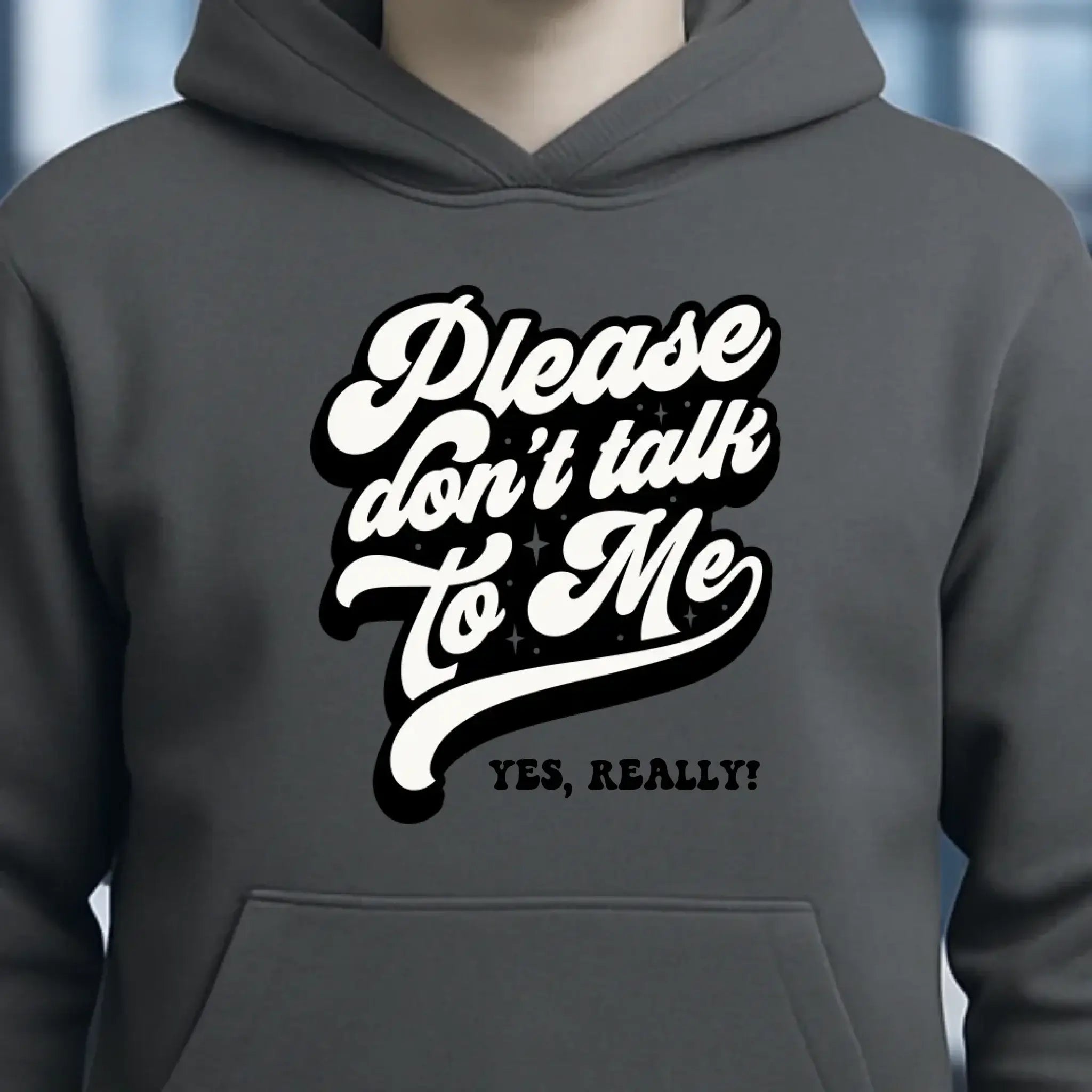 Don´t talk to me • Unisex Premium Hoodie XS-5XL aus Bio-Baumwolle für Damen & Herren • Exklusivdesign • personalisiert