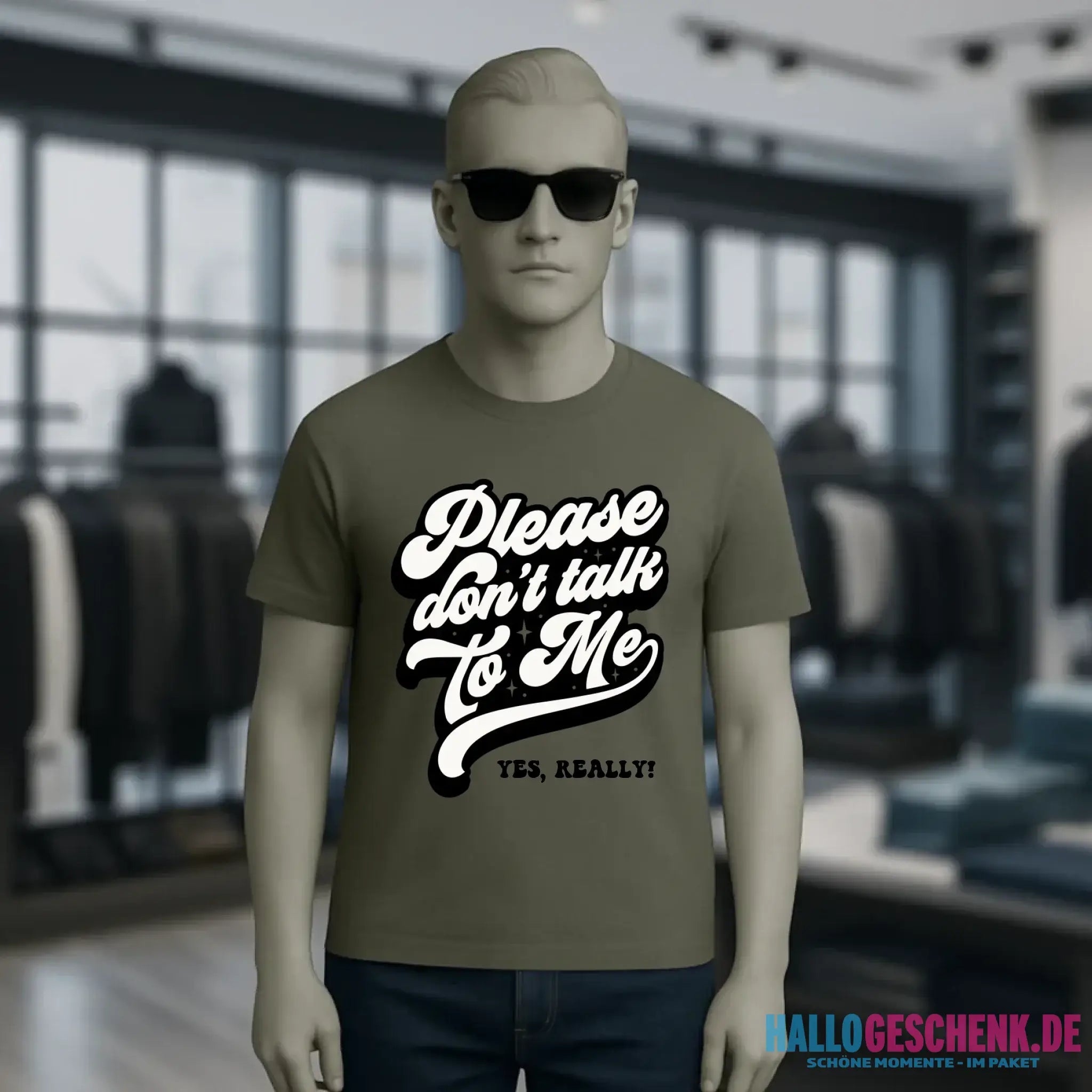 Don´t talk to me • Unisex Premium T-Shirt XS-5XL aus Bio-Baumwolle für Damen & Herren • Exklusivdesign • personalisiert