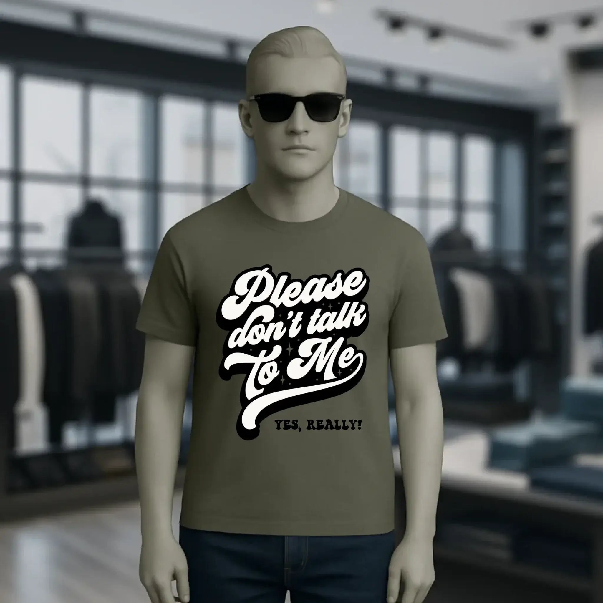 Don´t talk to me • Unisex Premium T-Shirt XS-5XL aus Bio-Baumwolle für Damen & Herren • Exklusivdesign • personalisiert