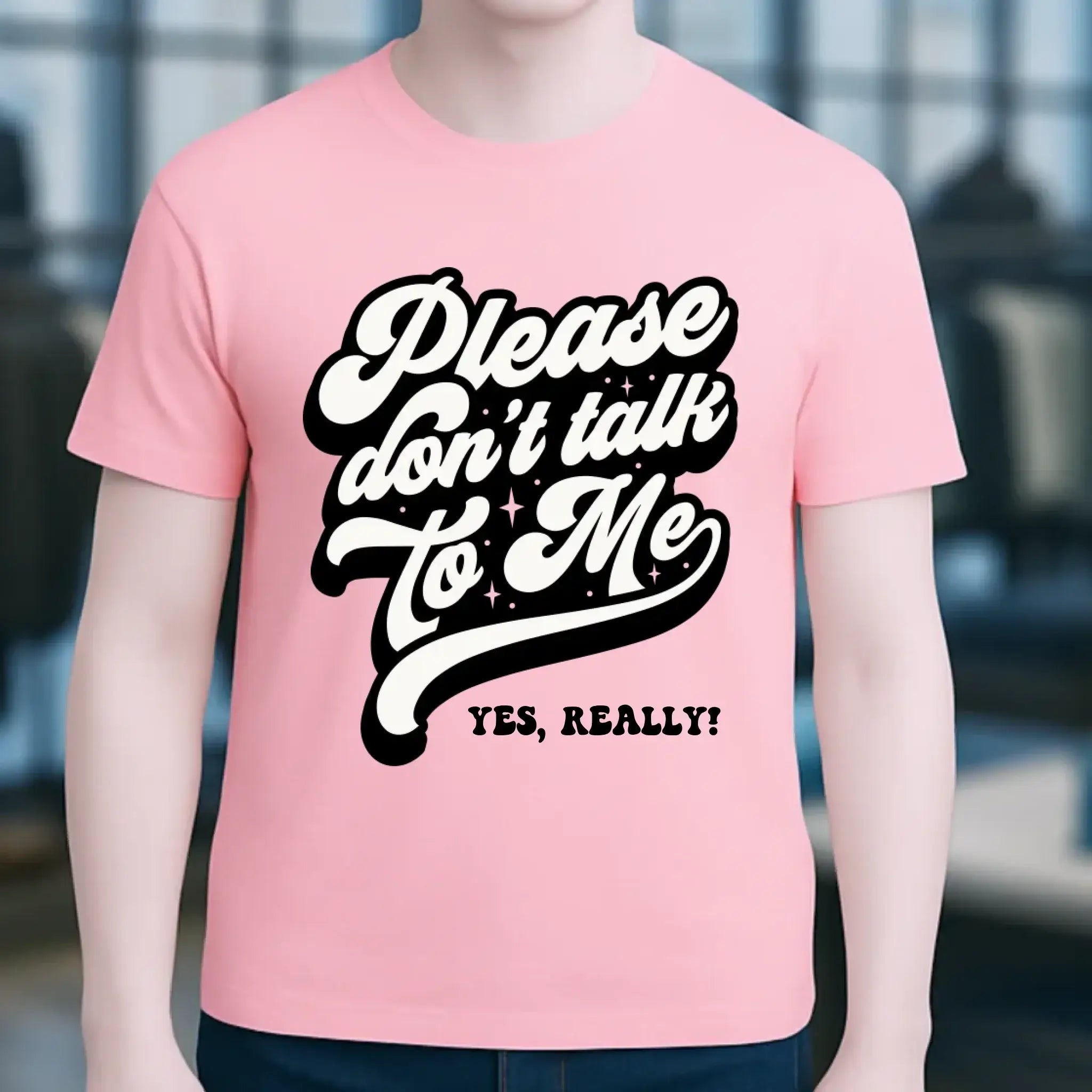 Don´t talk to me • Unisex Premium T-Shirt XS-5XL aus Bio-Baumwolle für Damen & Herren • Exklusivdesign • personalisiert