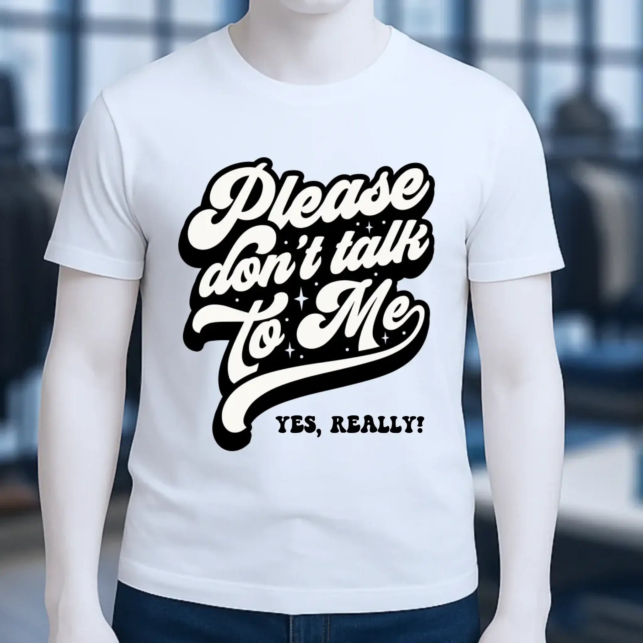 Don´t talk to me • Unisex Premium T-Shirt XS-5XL aus Bio-Baumwolle für Damen & Herren • Exklusivdesign • personalisiert