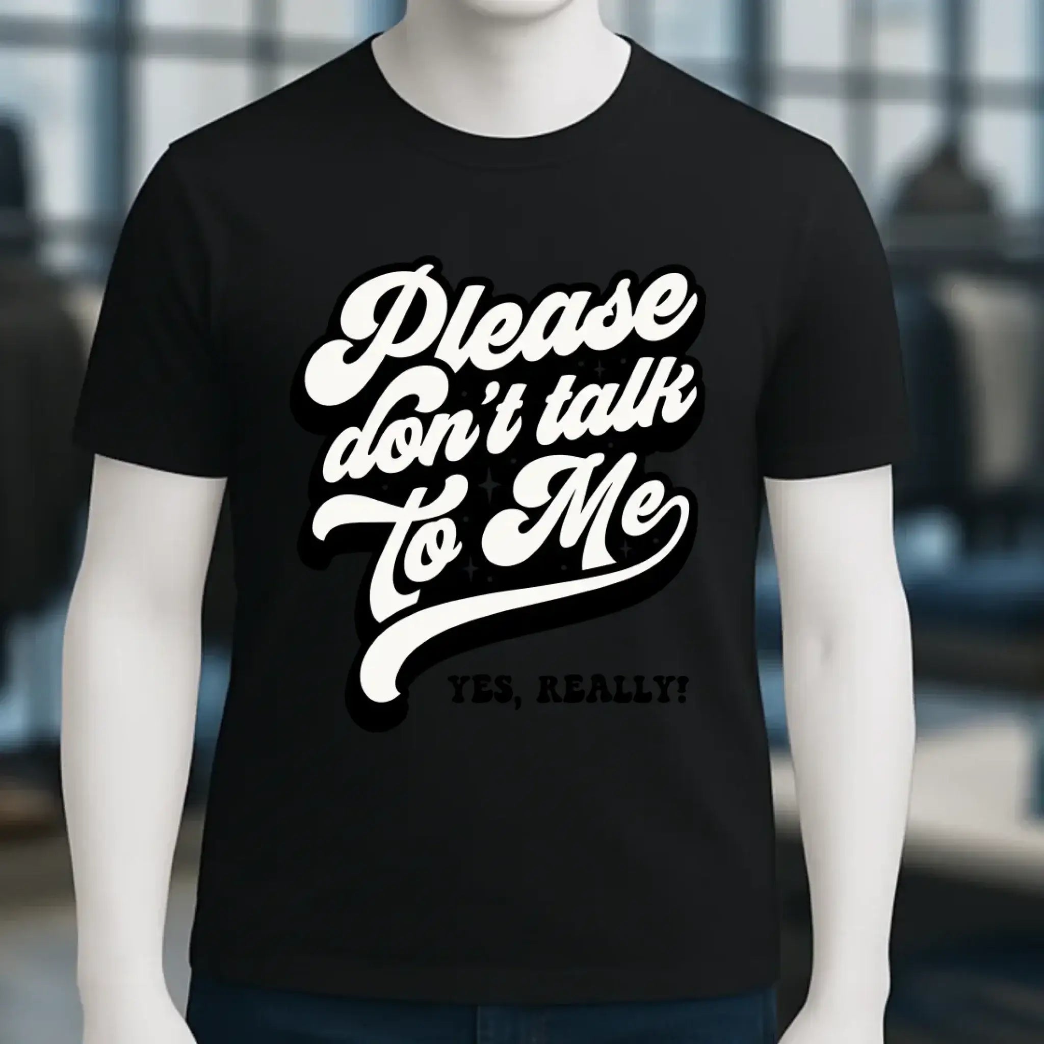 Don´t talk to me • Unisex Premium T-Shirt XS-5XL aus Bio-Baumwolle für Damen & Herren • Exklusivdesign • personalisiert