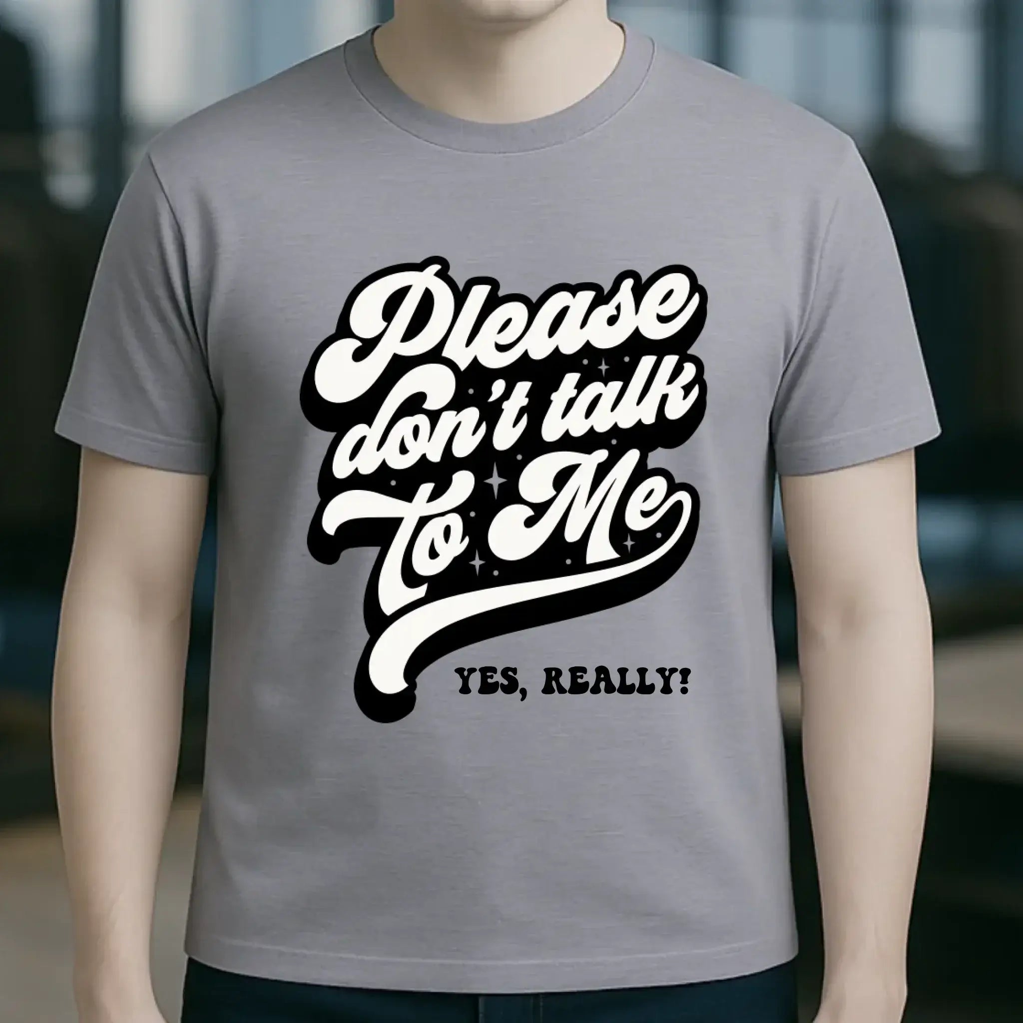 Don´t talk to me • Unisex Premium T-Shirt XS-5XL aus Bio-Baumwolle für Damen & Herren • Exklusivdesign • personalisiert