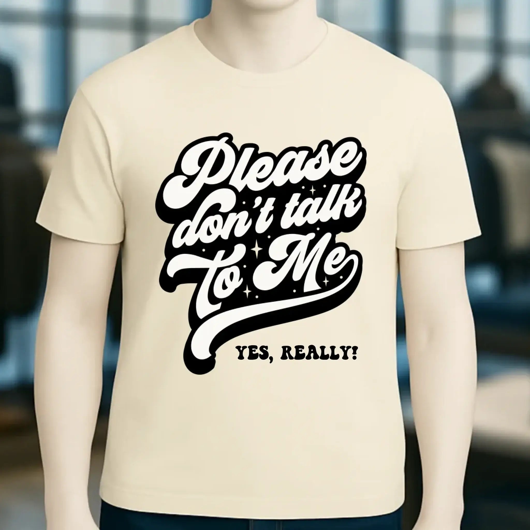 Don´t talk to me • Unisex Premium T-Shirt XS-5XL aus Bio-Baumwolle für Damen & Herren • Exklusivdesign • personalisiert