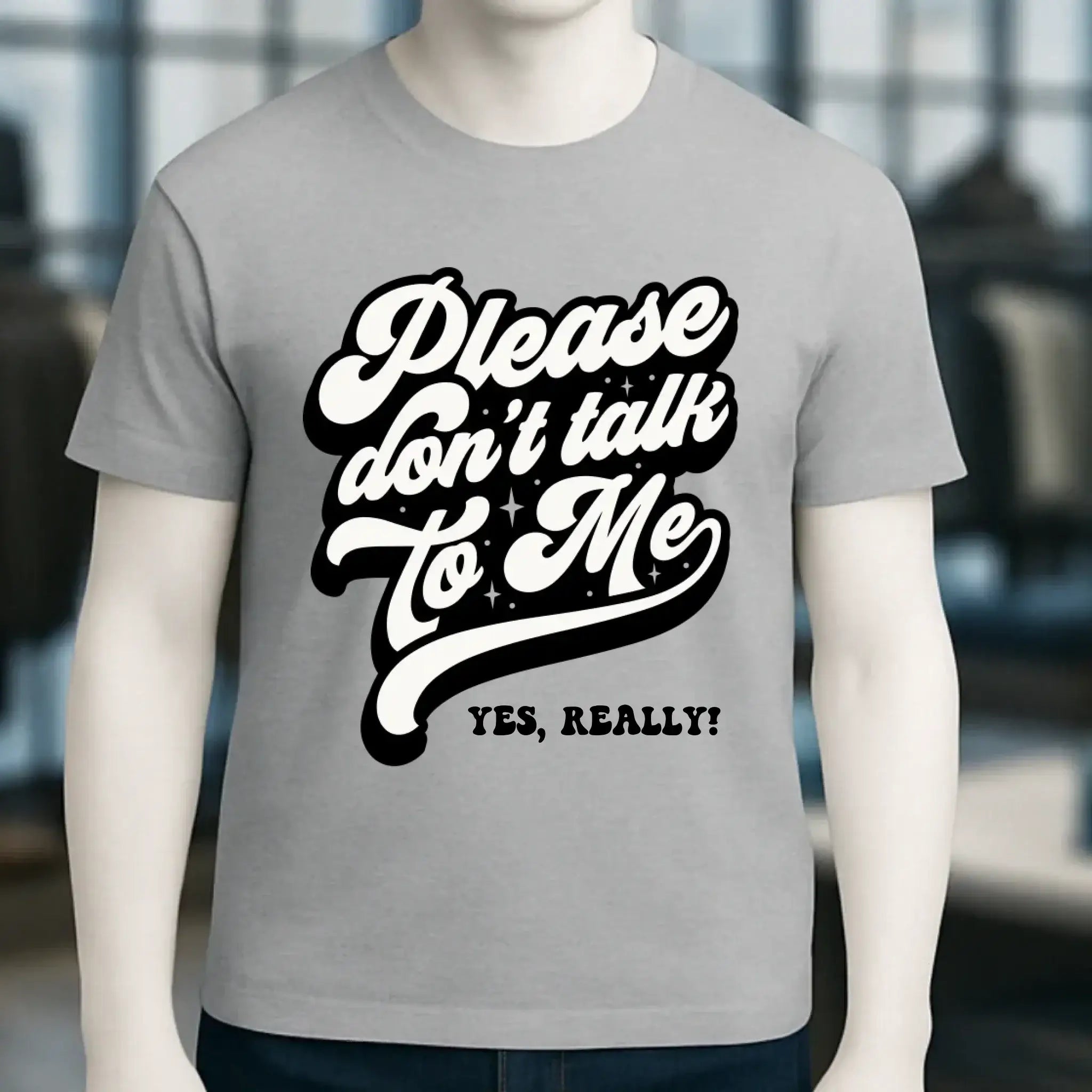 Don´t talk to me • Unisex Premium T-Shirt XS-5XL aus Bio-Baumwolle für Damen & Herren • Exklusivdesign • personalisiert