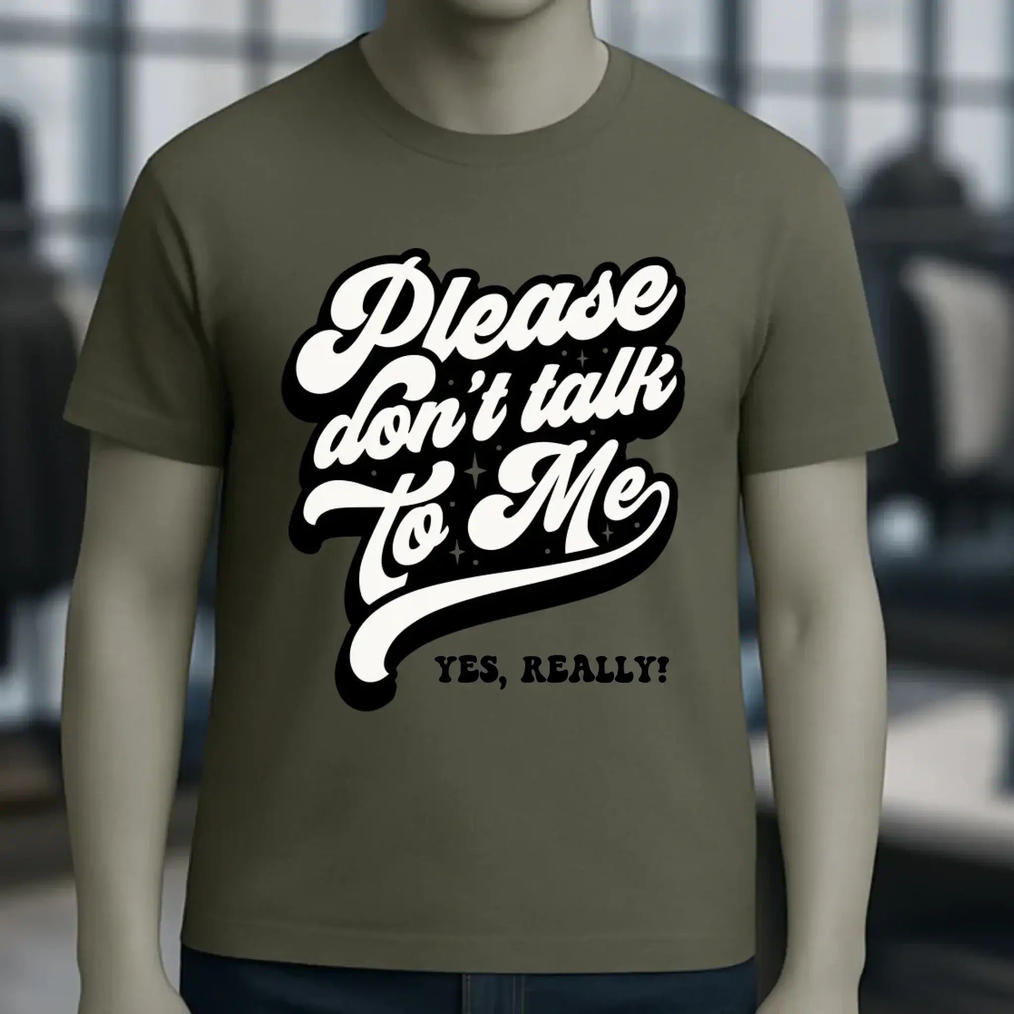 Don´t talk to me • Unisex Premium T-Shirt XS-5XL aus Bio-Baumwolle für Damen & Herren • Exklusivdesign • personalisiert