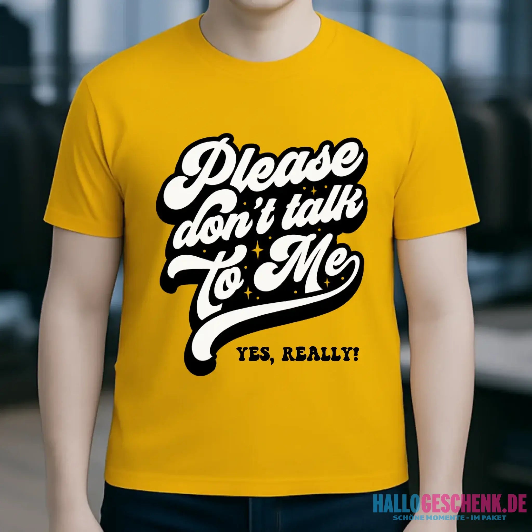 Don´t talk to me • Unisex Premium T-Shirt XS-5XL aus Bio-Baumwolle für Damen & Herren • Exklusivdesign • personalisiert