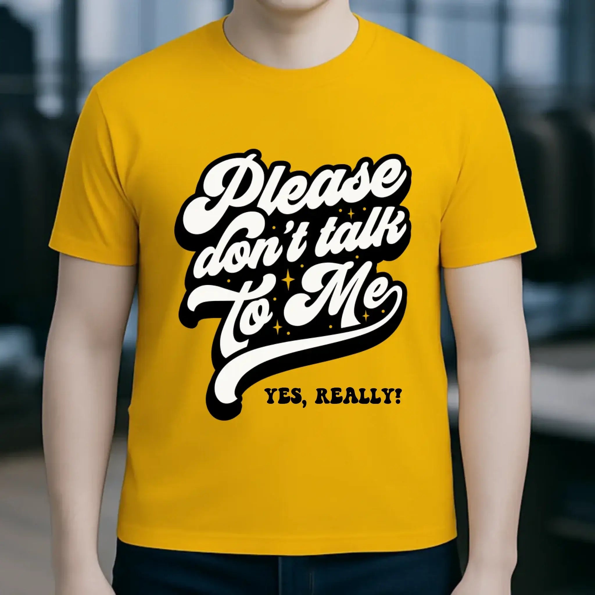 Don´t talk to me • Unisex Premium T-Shirt XS-5XL aus Bio-Baumwolle für Damen & Herren • Exklusivdesign • personalisiert