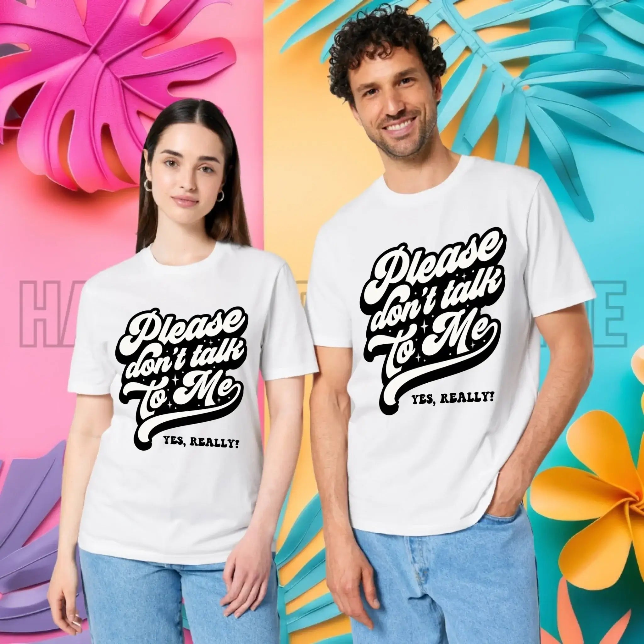 Don´t talk to me • Unisex Premium T-Shirt XS-5XL aus Bio-Baumwolle für Damen & Herren • Exklusivdesign • personalisiert