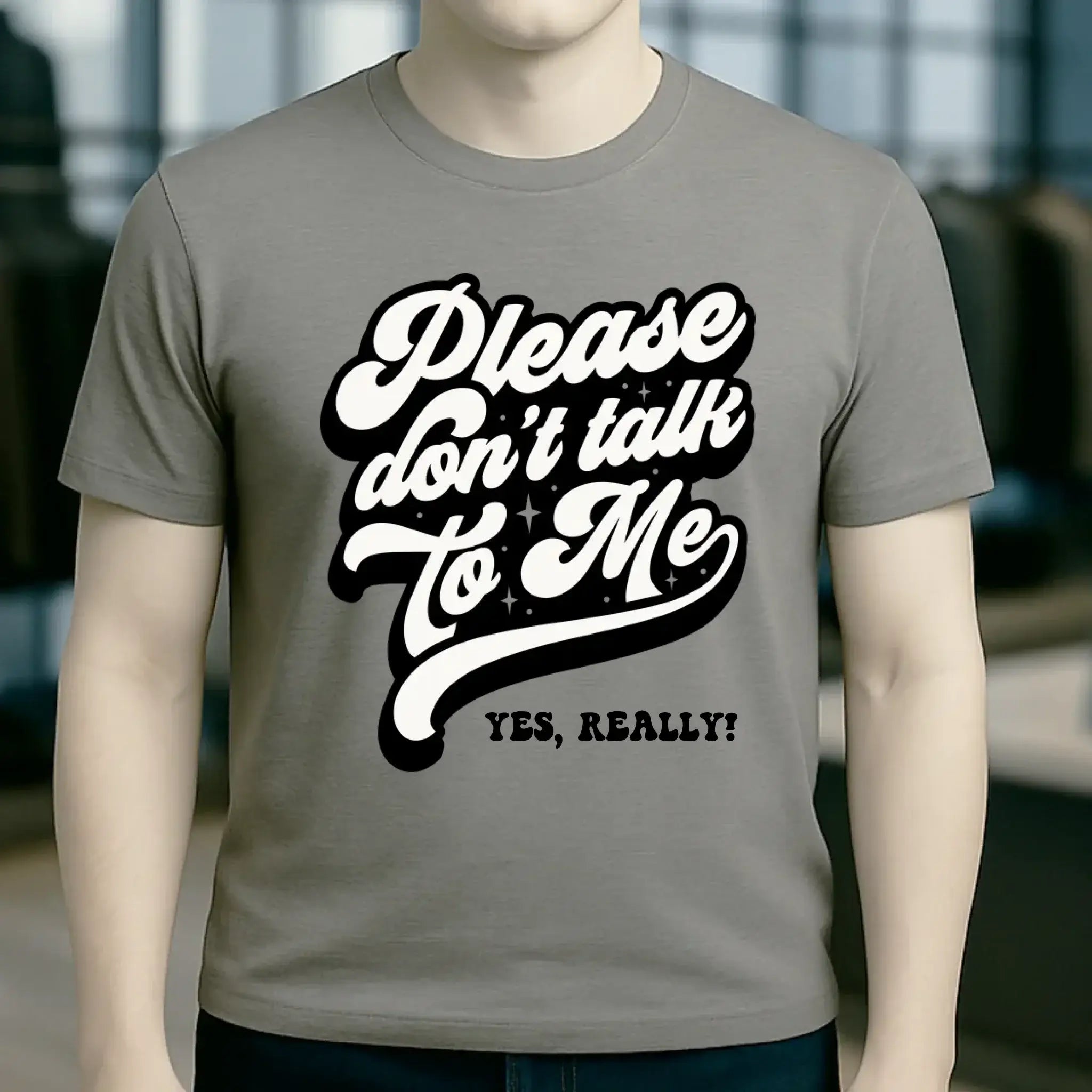 Don´t talk to me • Unisex Premium T-Shirt XS-5XL aus Bio-Baumwolle für Damen & Herren • Exklusivdesign • personalisiert