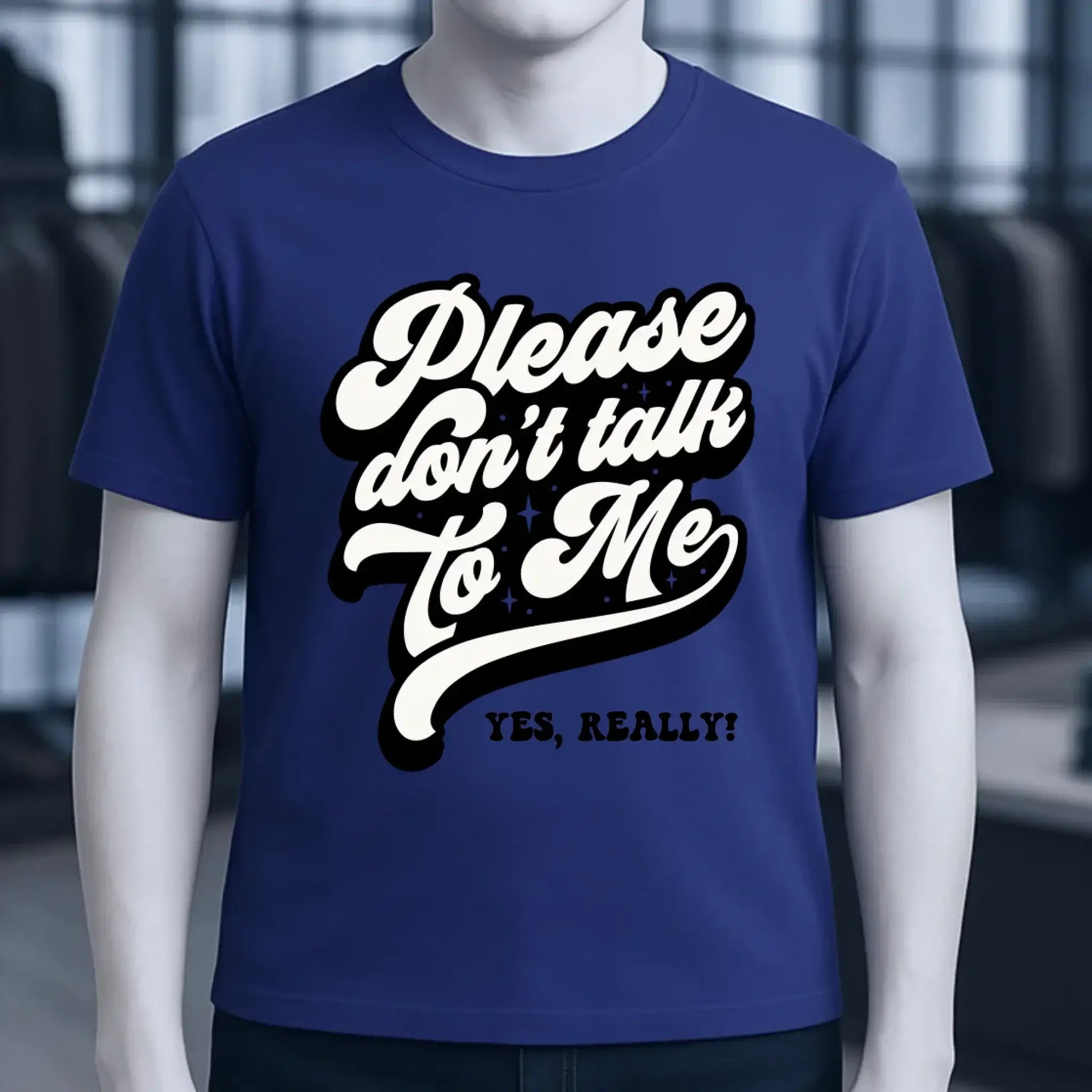 Don´t talk to me • Unisex Premium T-Shirt XS-5XL aus Bio-Baumwolle für Damen & Herren • Exklusivdesign • personalisiert
