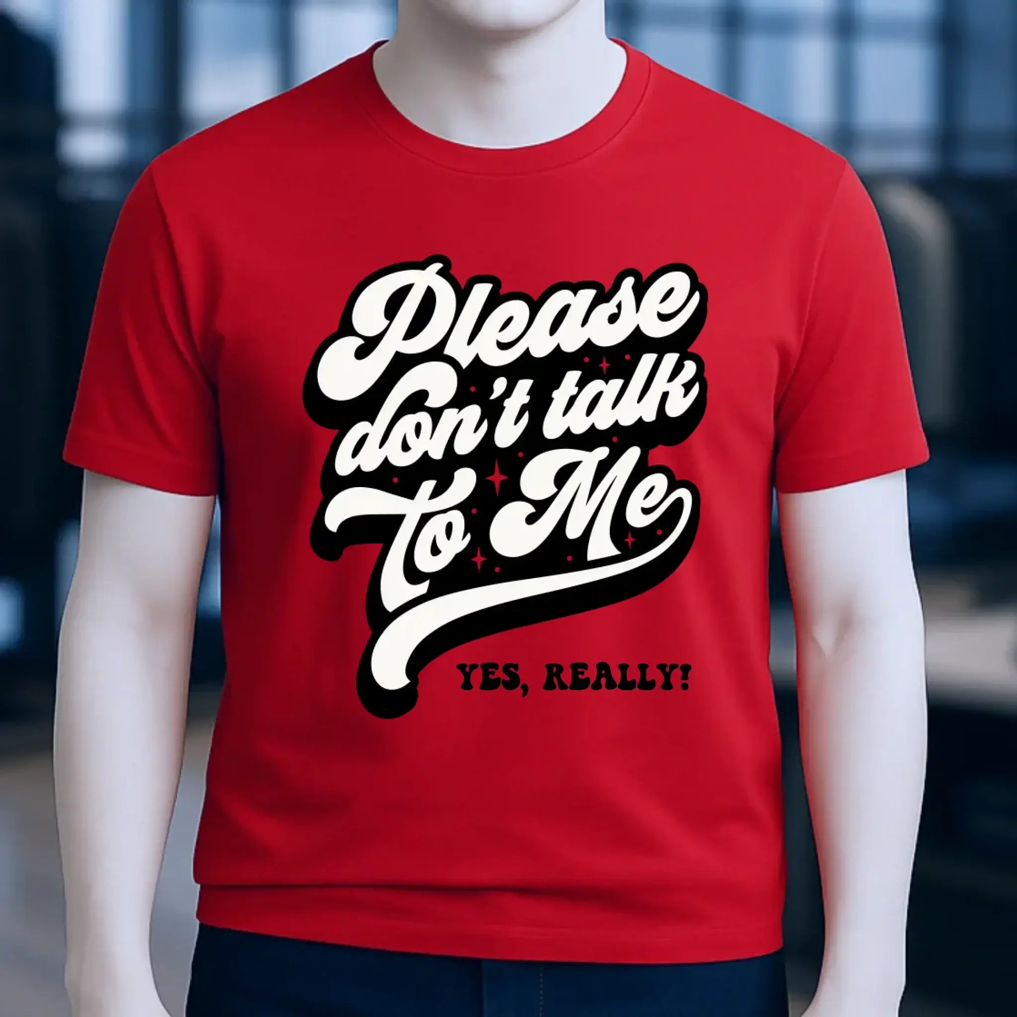Don´t talk to me • Unisex Premium T-Shirt XS-5XL aus Bio-Baumwolle für Damen & Herren • Exklusivdesign • personalisiert