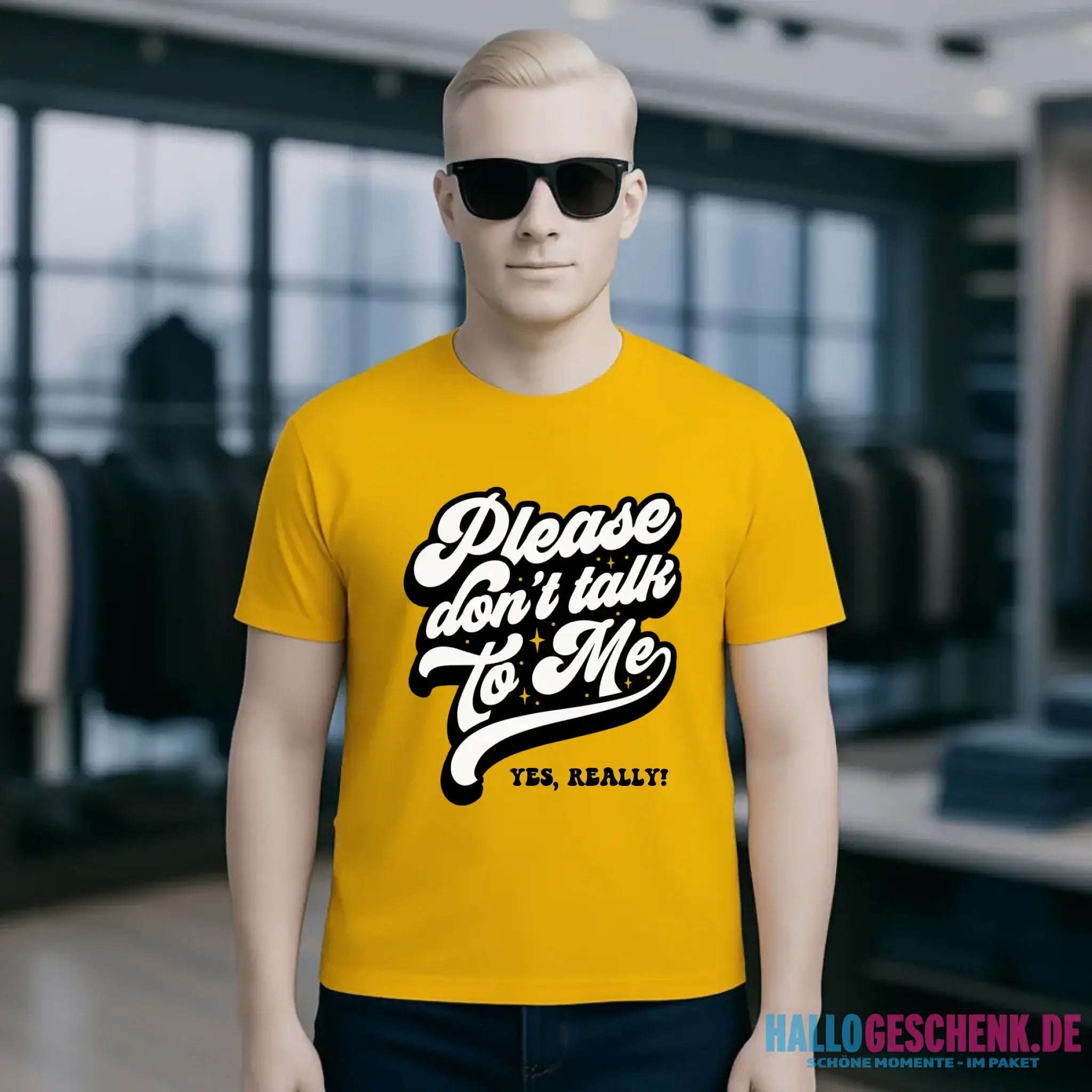 Don´t talk to me • Unisex Premium T-Shirt XS-5XL aus Bio-Baumwolle für Damen & Herren • Exklusivdesign • personalisiert