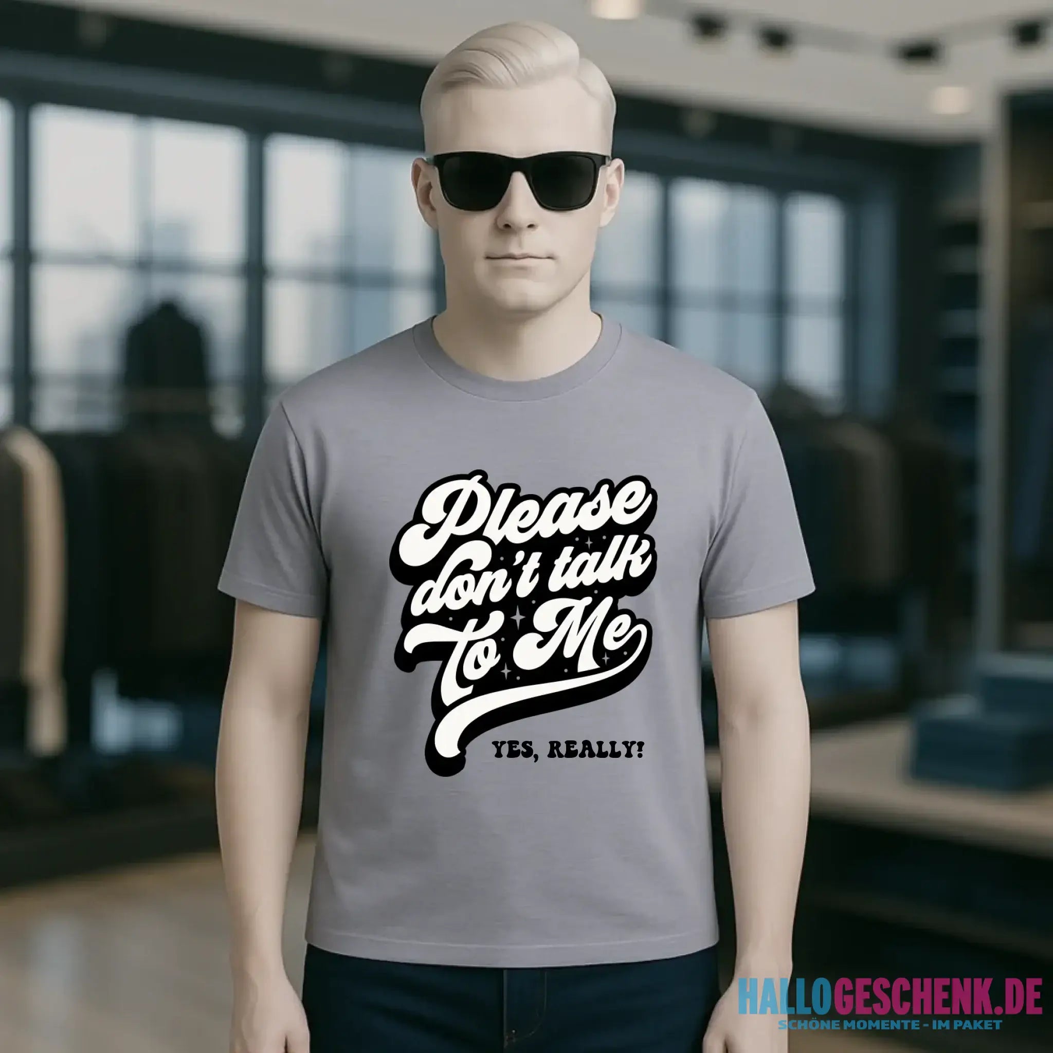 Don´t talk to me • Unisex Premium T-Shirt XS-5XL aus Bio-Baumwolle für Damen & Herren • Exklusivdesign • personalisiert