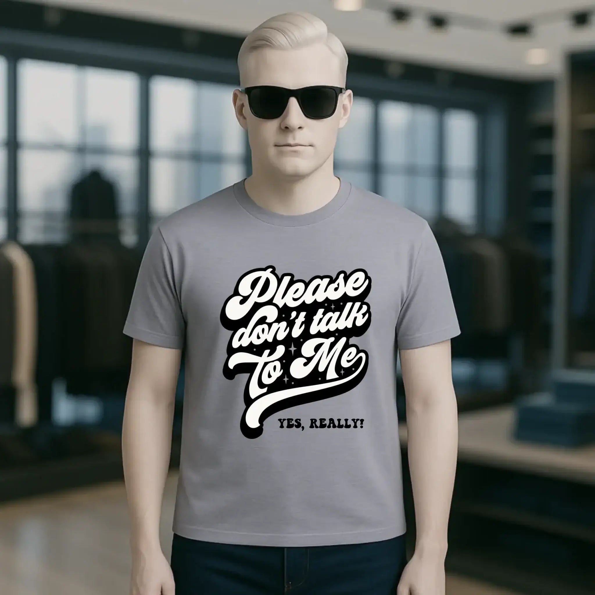 Don´t talk to me • Unisex Premium T-Shirt XS-5XL aus Bio-Baumwolle für Damen & Herren • Exklusivdesign • personalisiert