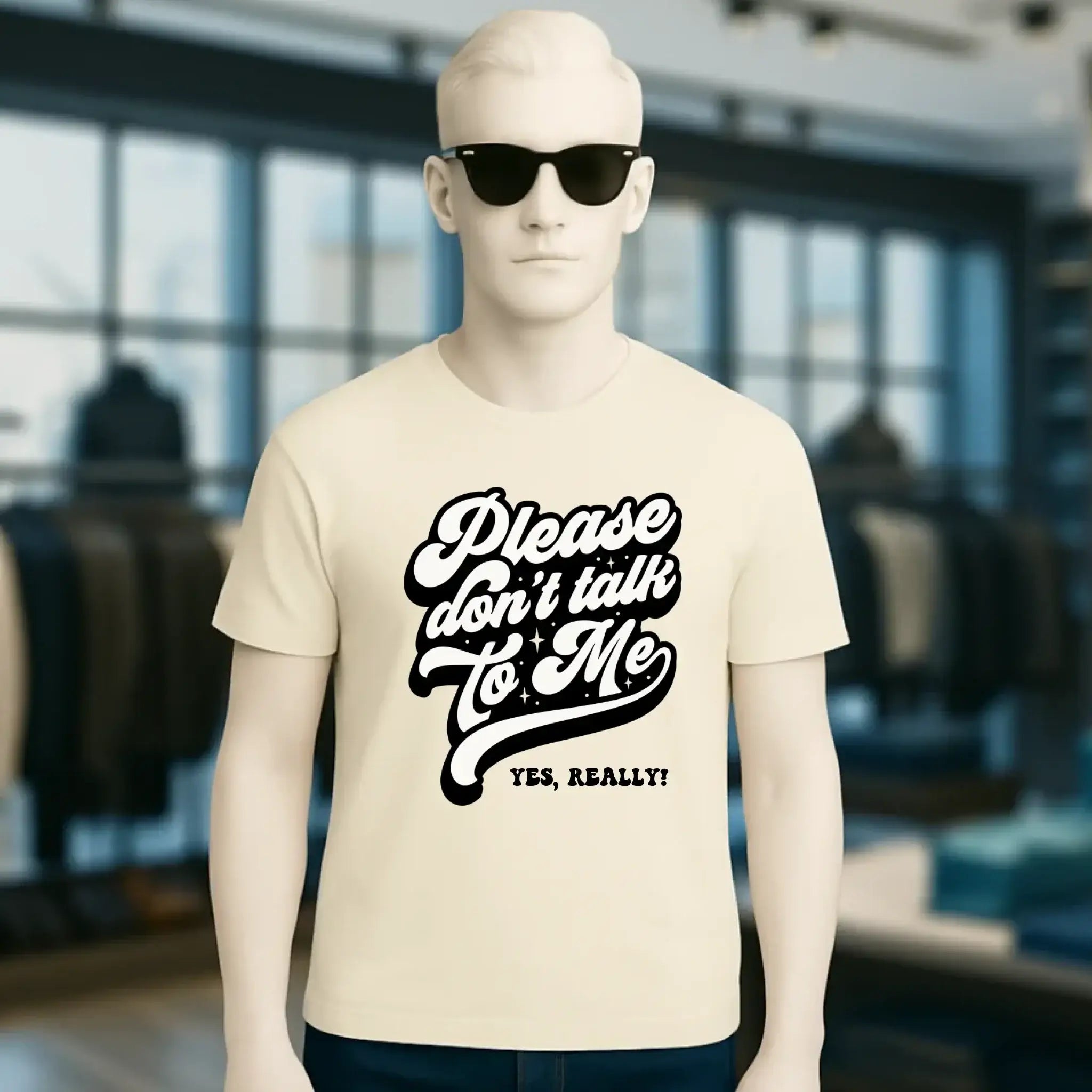 Don´t talk to me • Unisex Premium T-Shirt XS-5XL aus Bio-Baumwolle für Damen & Herren • Exklusivdesign • personalisiert