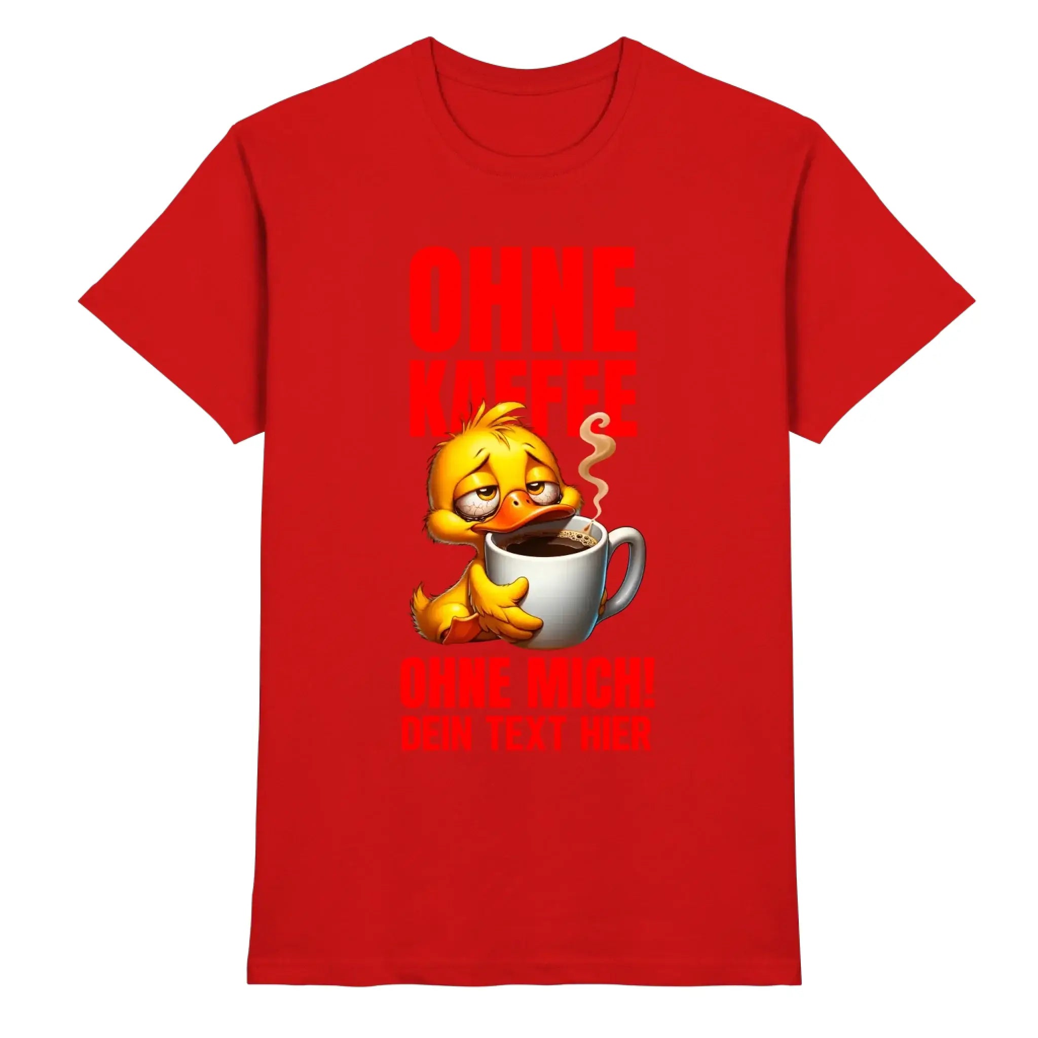 Don’t Duck with me • mehrere Artikel • ’Statement-Collection’ • Wunschtext • Mein Motiv - Premium Herren T-Shirt / Red