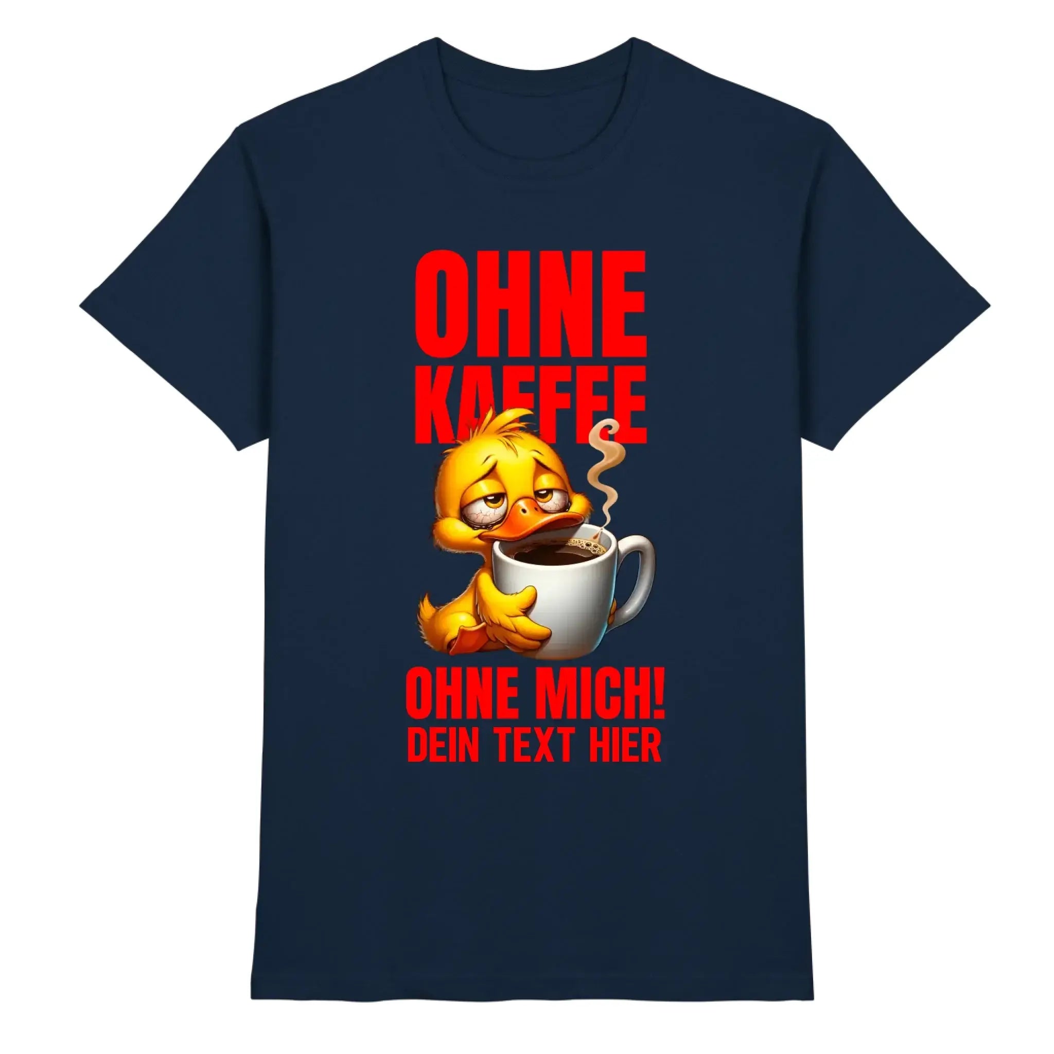 Don’t Duck with me • mehrere Artikel • ’Statement-Collection’ • Wunschtext • Mein Motiv - Premium Herren T-Shirt / Navy