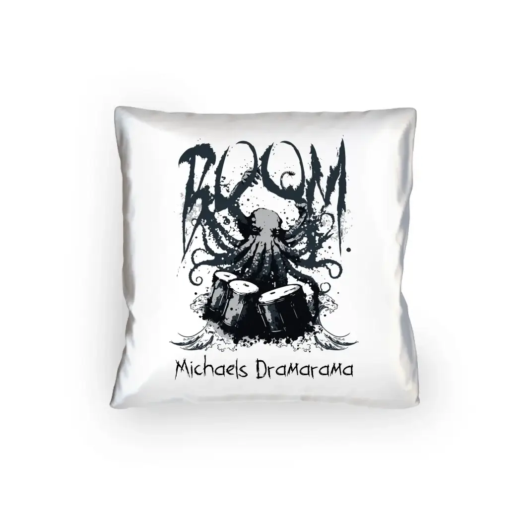 Drama Drummer Schlagzeuger + Wunschtext • Musik • Kissen 40x40 cm • personalisiert