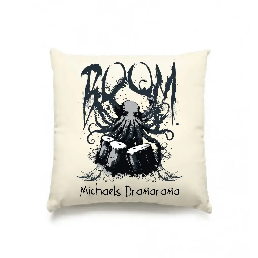 Drama Drummer Schlagzeuger + Wunschtext • Musik • Kissen 40x40 cm • personalisiert