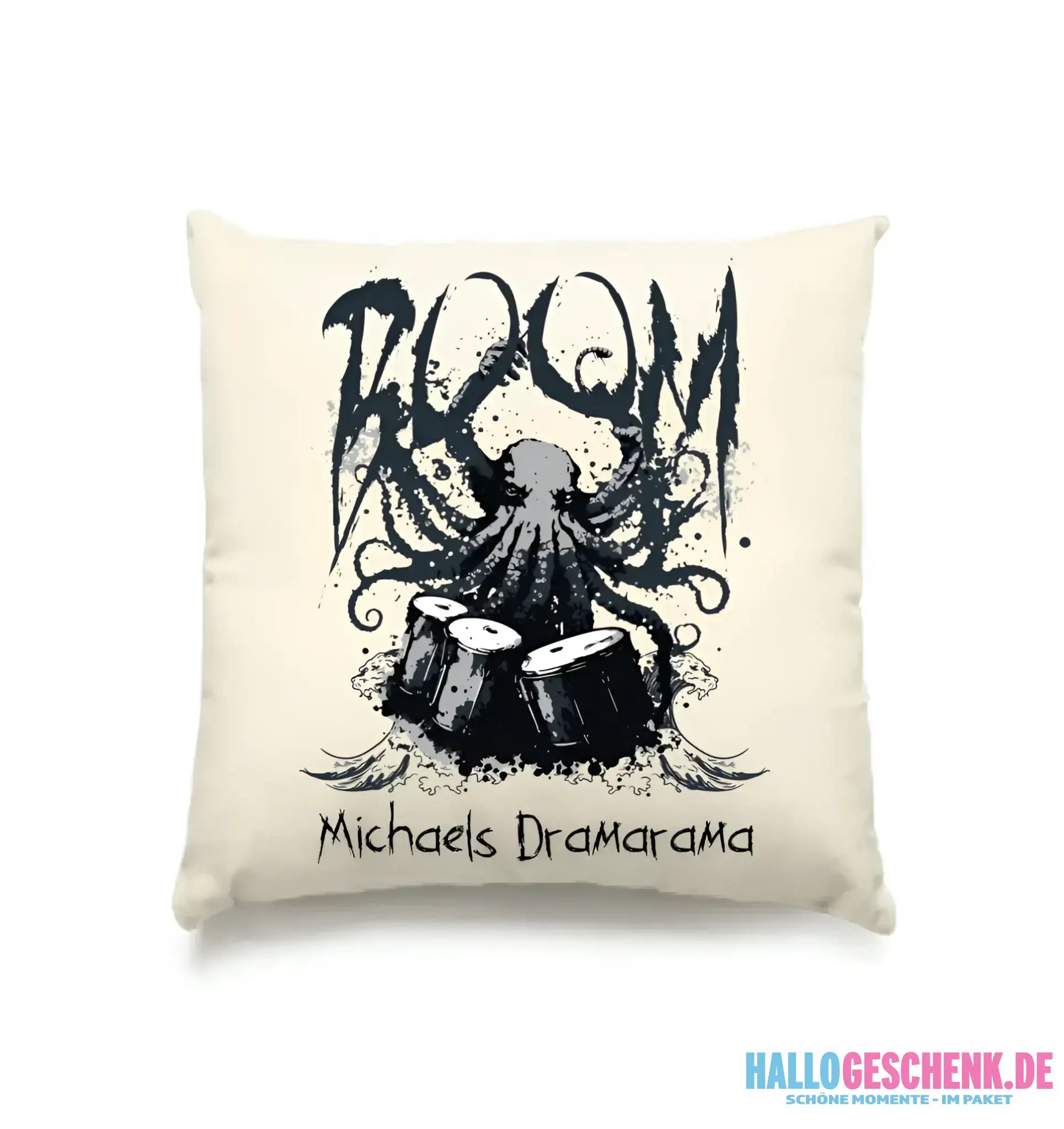 Drama Drummer Schlagzeuger + Wunschtext • Musik • Kissen 40x40 cm • personalisiert