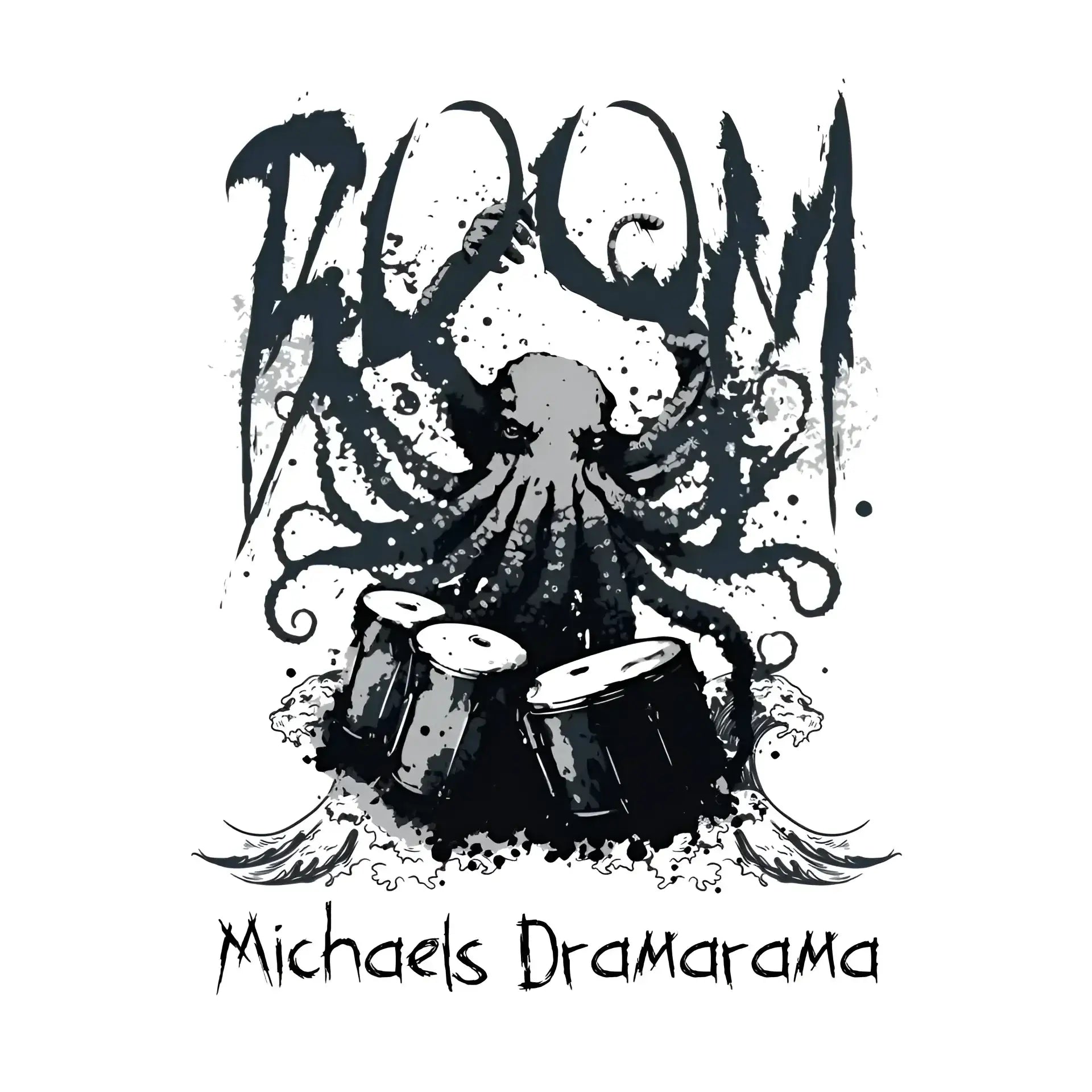 Drama Drummer Schlagzeuger + Wunschtext • Musik • STICKER 20x20 cm (Aufkleber) • personalisiert - ausgestanzter Sticker