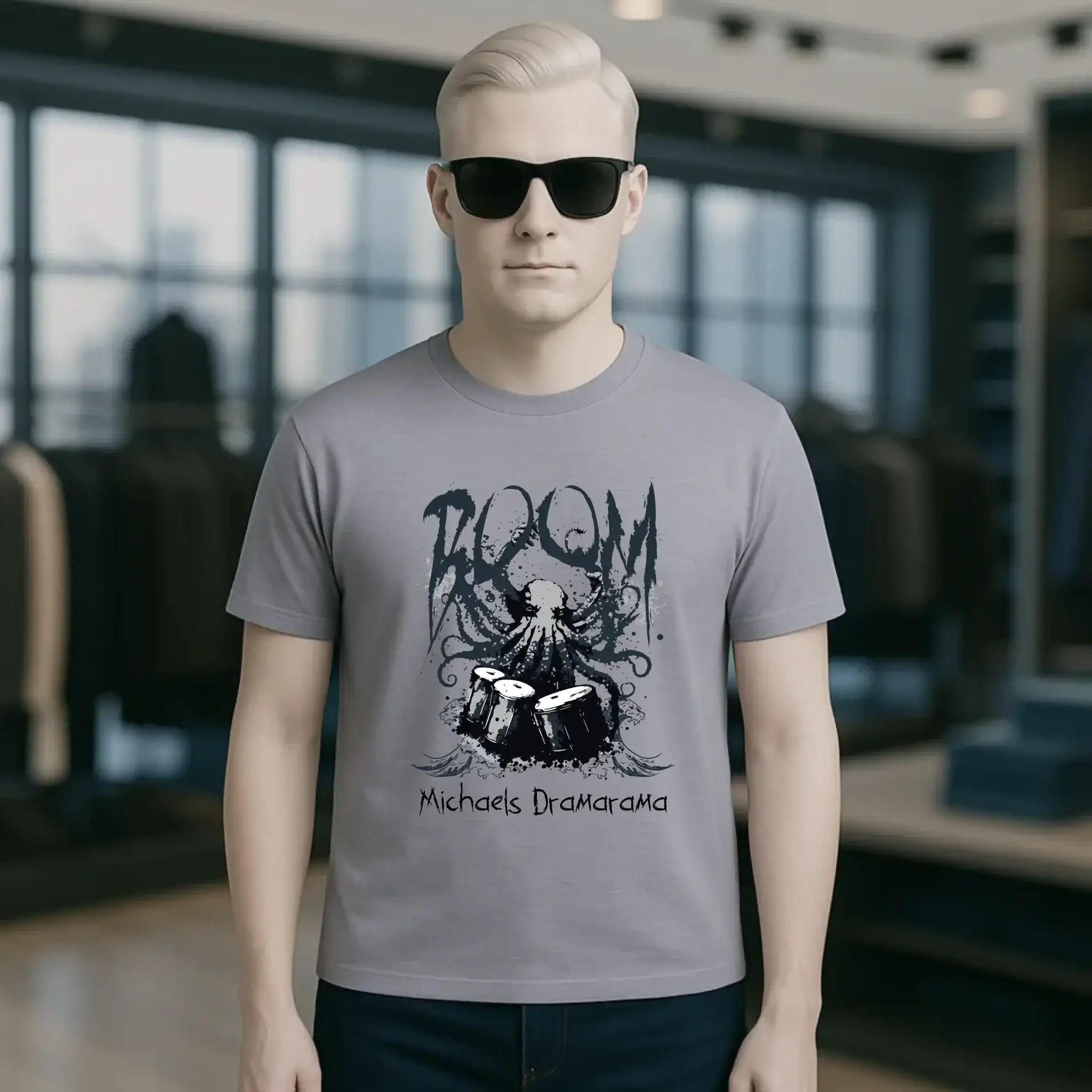 Drama Drummer Schlagzeuger + Wunschtext • Musik • Unisex Premium T-Shirt XS-5XL aus Bio-Baumwolle für Damen & Herren • Exklusivdesign • personalisiert