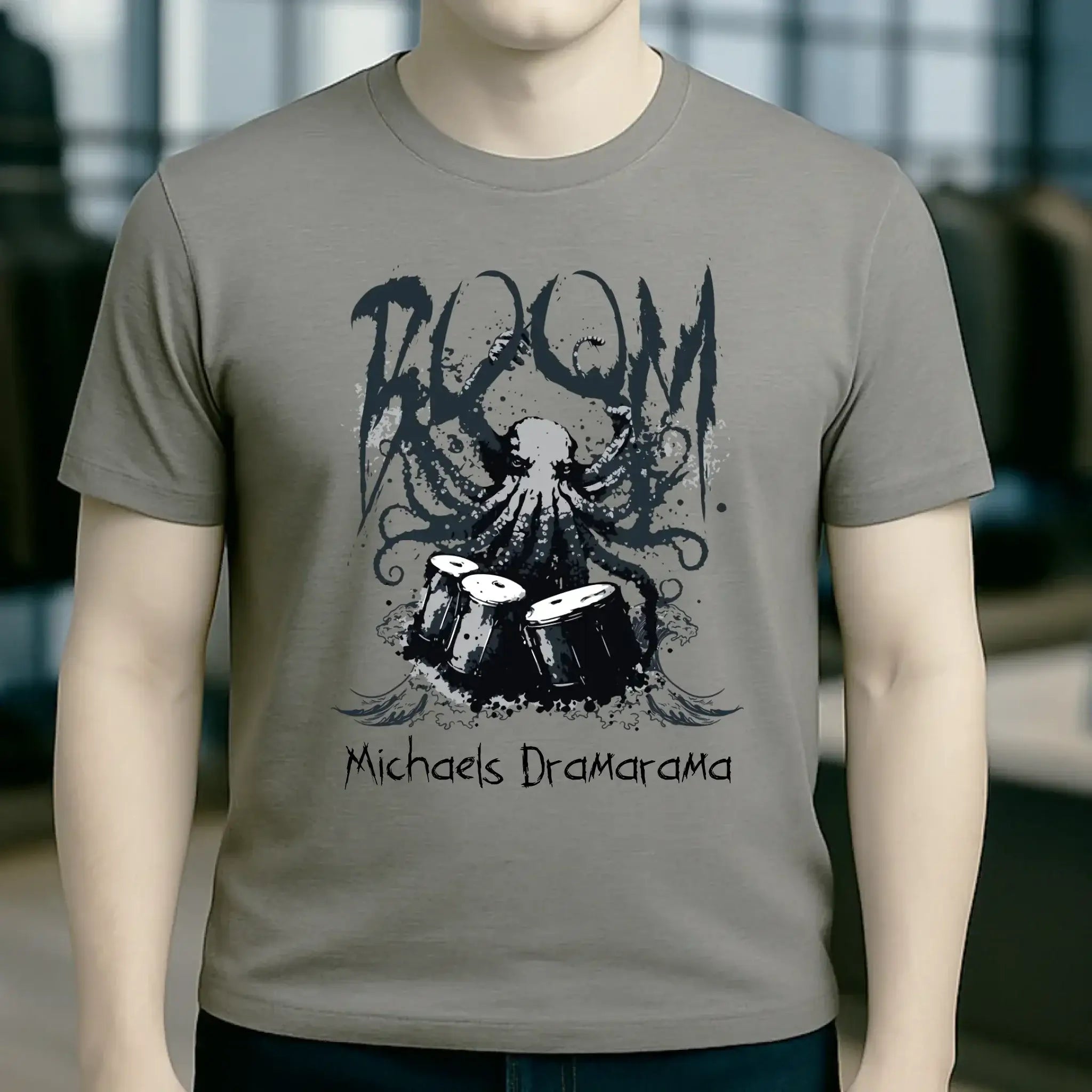 Drama Drummer Schlagzeuger + Wunschtext • Musik • Unisex Premium T-Shirt XS-5XL aus Bio-Baumwolle für Damen & Herren • Exklusivdesign • personalisiert